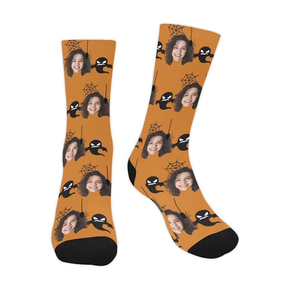 Custom Photo Face Crew Socks - Personalized Birthday Gift Socks for Men & Women | Funny Unisex Sock with Your Photo | Great for Birthdays, Anniversaries & Special Occasions