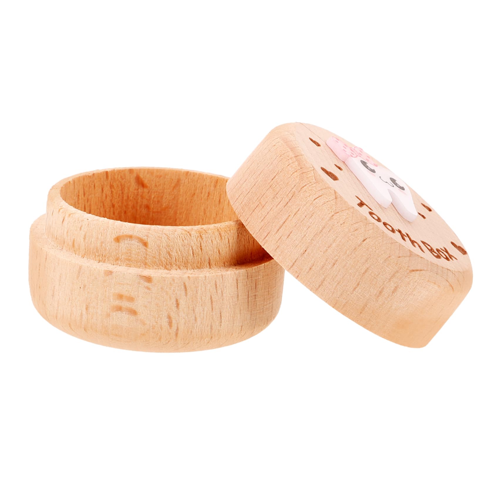 Toyvian 5-Piece Wooden Tooth Fairy Box Set - Decorative Tooth Holder for Kids' Baby Teeth Collection | Perfect for Tooth Fairy Gifts, Memory Keepsakes & Nursery Decor