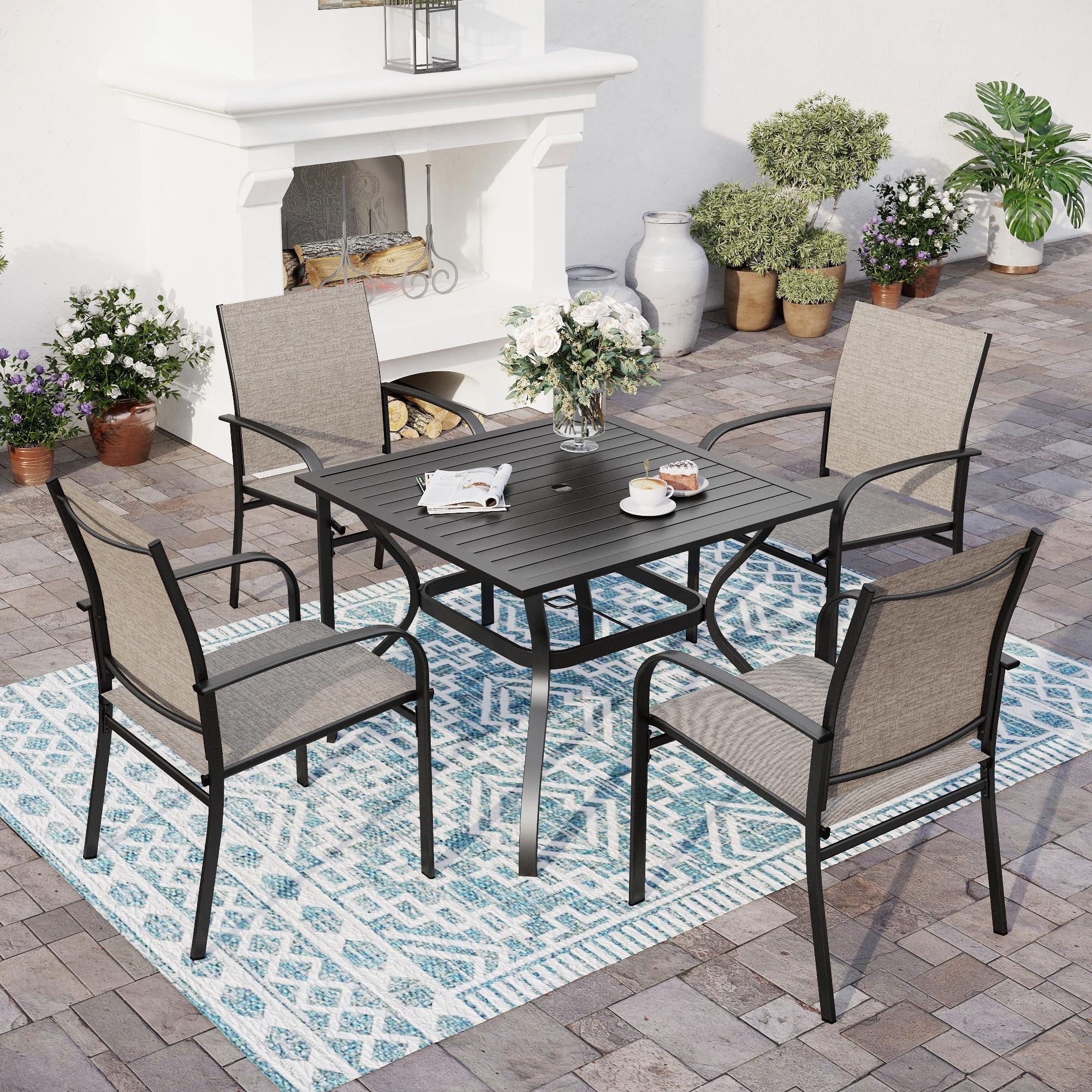 5-Piece Outdoor Patio Dining Set for 4 - 37