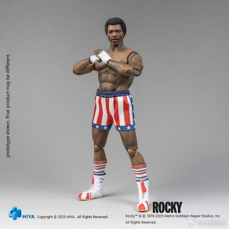 Pre-Order Hiya Toys 16cm 1/12 Scale Exquisite Super Series Rocky Balboa vs Apollo Creed Action Figures - Perfect for Collectors & Movie Scene Displays