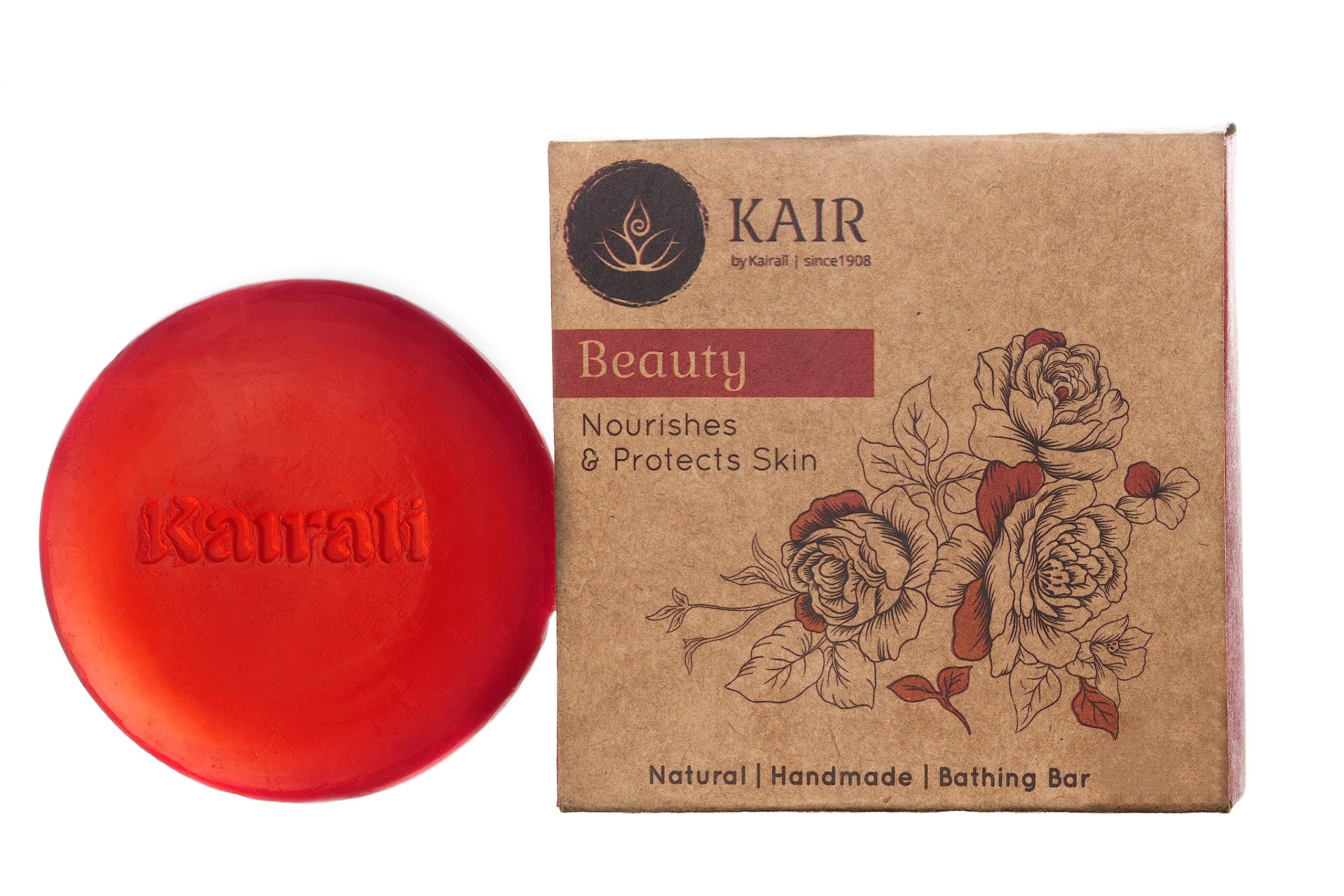 Kairali Rose Beauty Soap with Natural Extract - 100g Moisturizing Bath Bar for Glowing Skin | Perfect for Daily Cleansing & Spa Relaxation at Home
