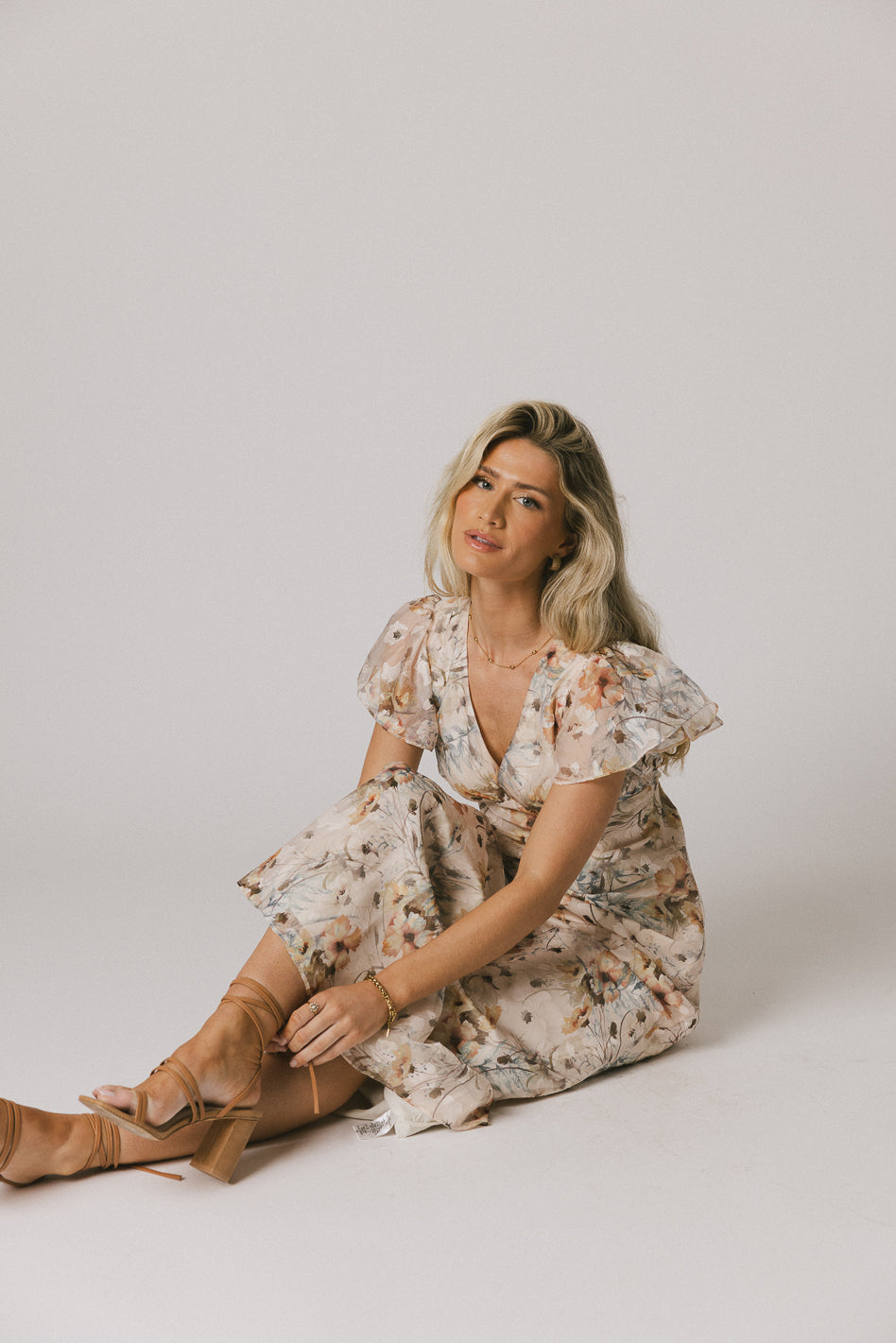 Libbie Floral Maxi Dress for Women - Elegant Long Summer Dress with Floral Print, Perfect for Beach, Wedding & Vacation