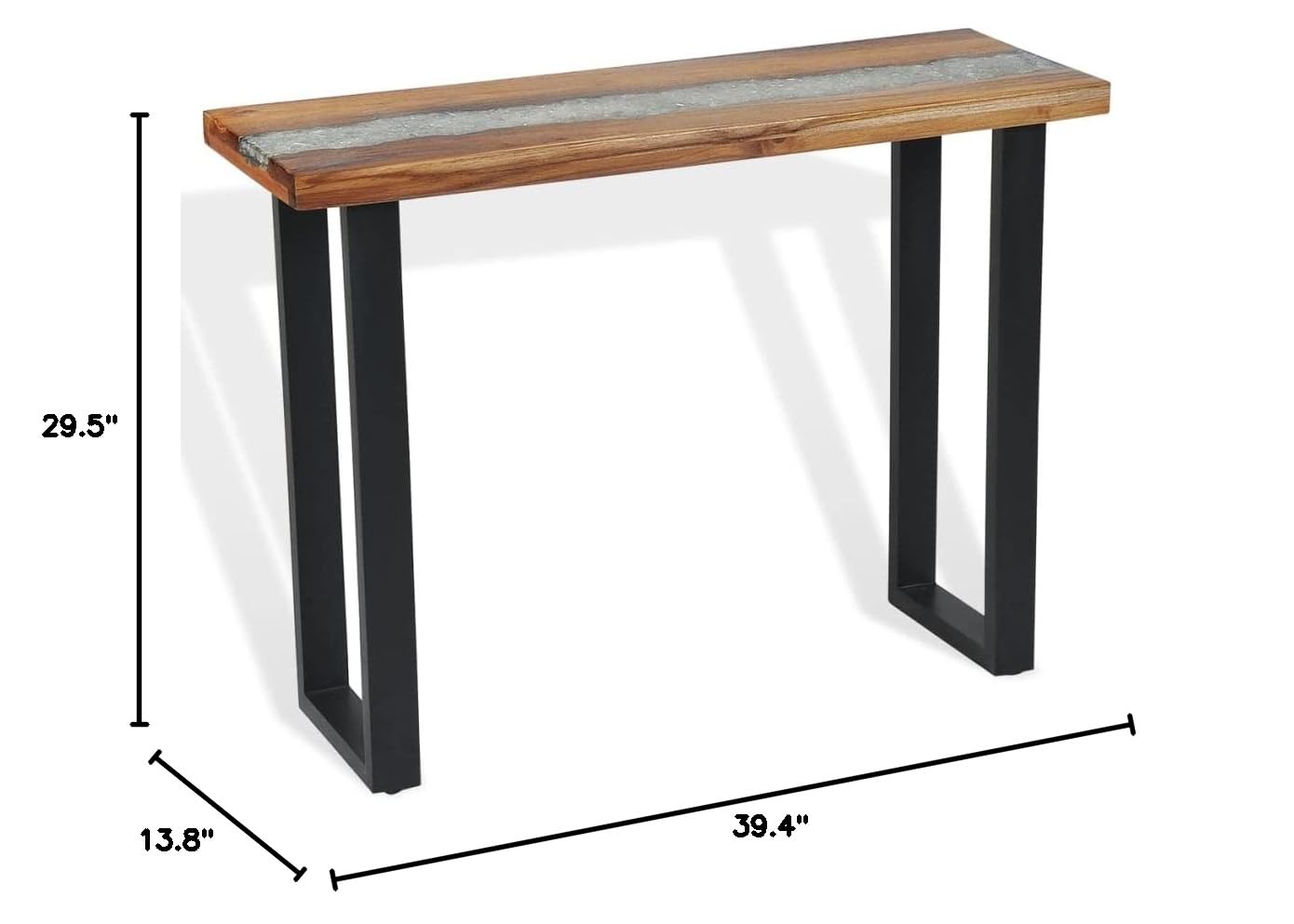 Rustic Teak Console Table 39.4