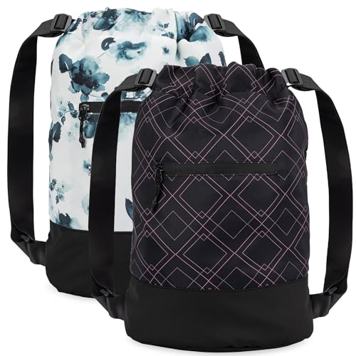 Backpack - 2pk - Black & Teal/White
