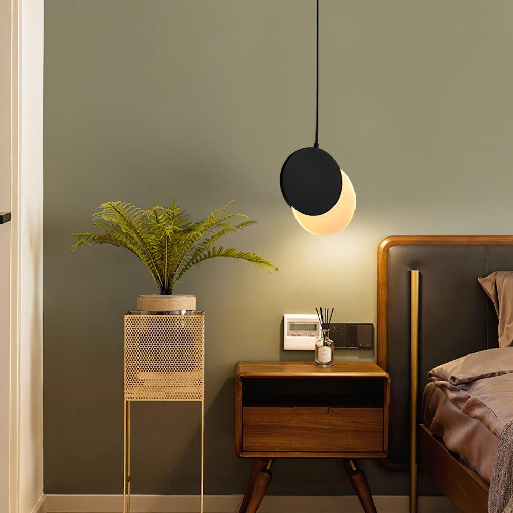 Lunar Eclipse Pendant Light - Modern Celestial Inspired Hanging Chandelier for Dining Room, Bedroom & Living Room Decor