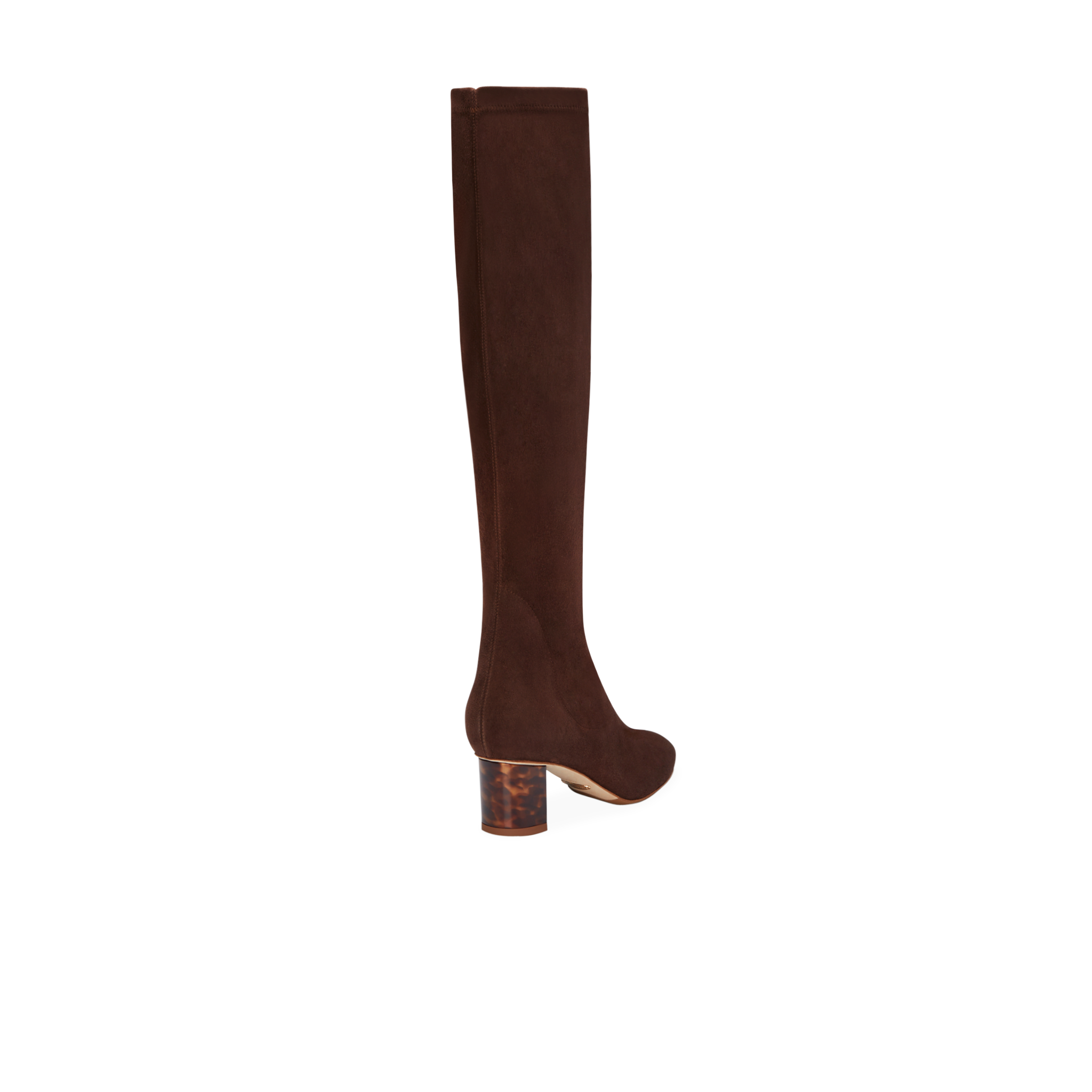 Alexandra 50 Espresso Stretch Suede Boots for Women - Comfortable Mid-Calf Booties for Fall & Winter | Perfect for Office, Casual Outfits & Date Nights