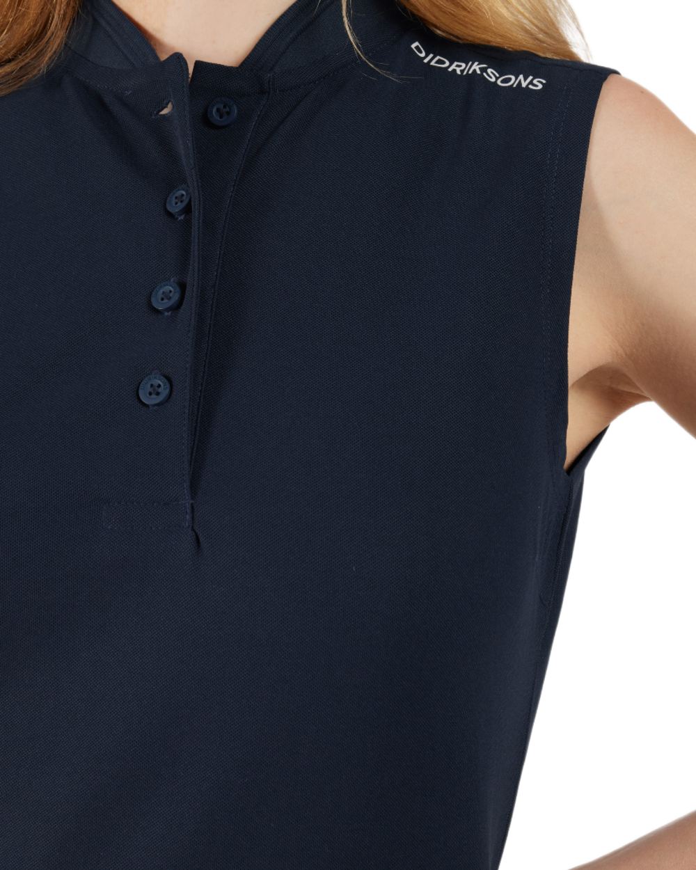 Didriksons Women's Nikki Sleeveless Polo Shirt - Breathable Summer Golf & Tennis Top for Active Women