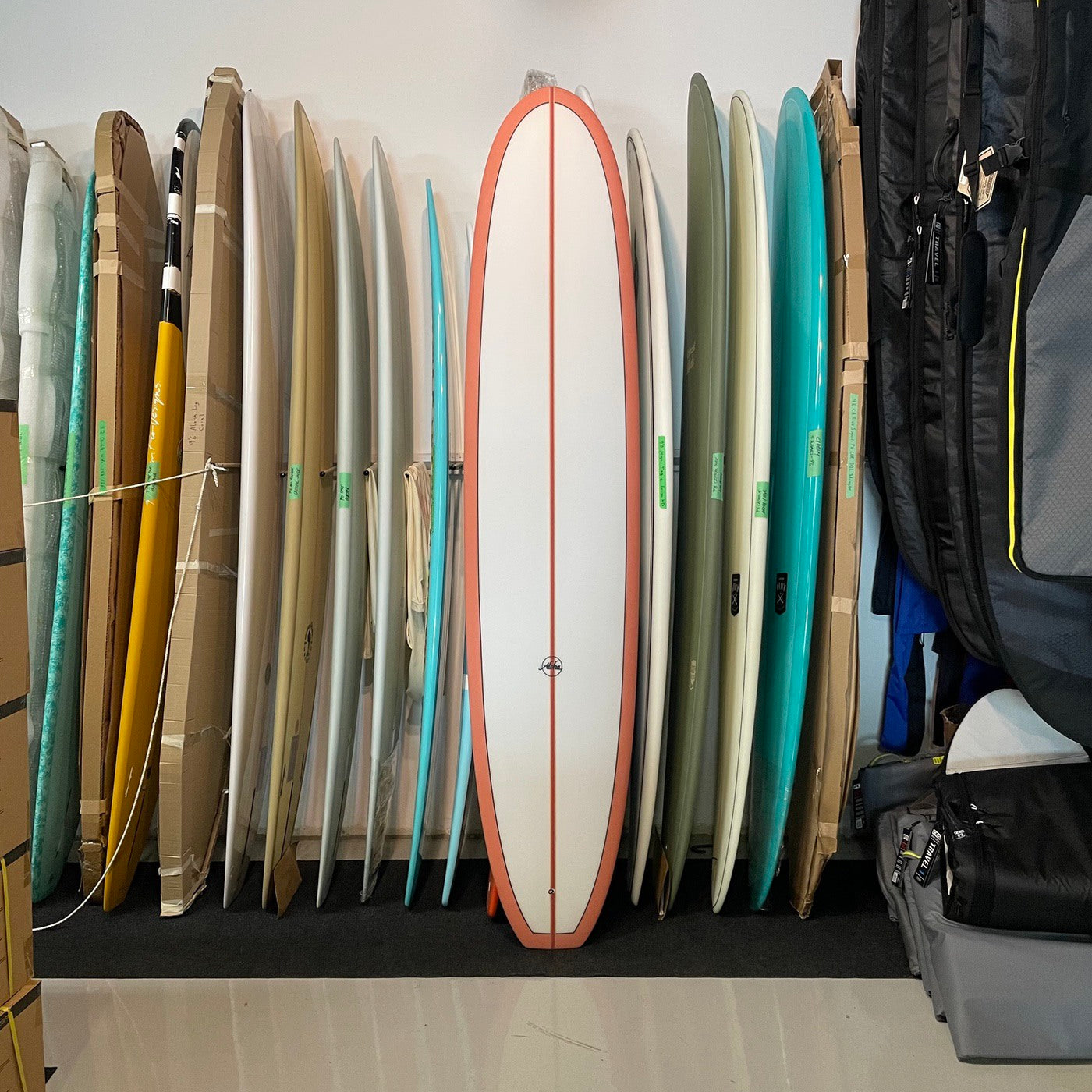 Aloha Log 9'0 Coral Stand Up Paddle Board - Premium PVC & PU Construction for Surfing, Yoga & Fitness - Perfect for Ocean, Lake & River Adventures