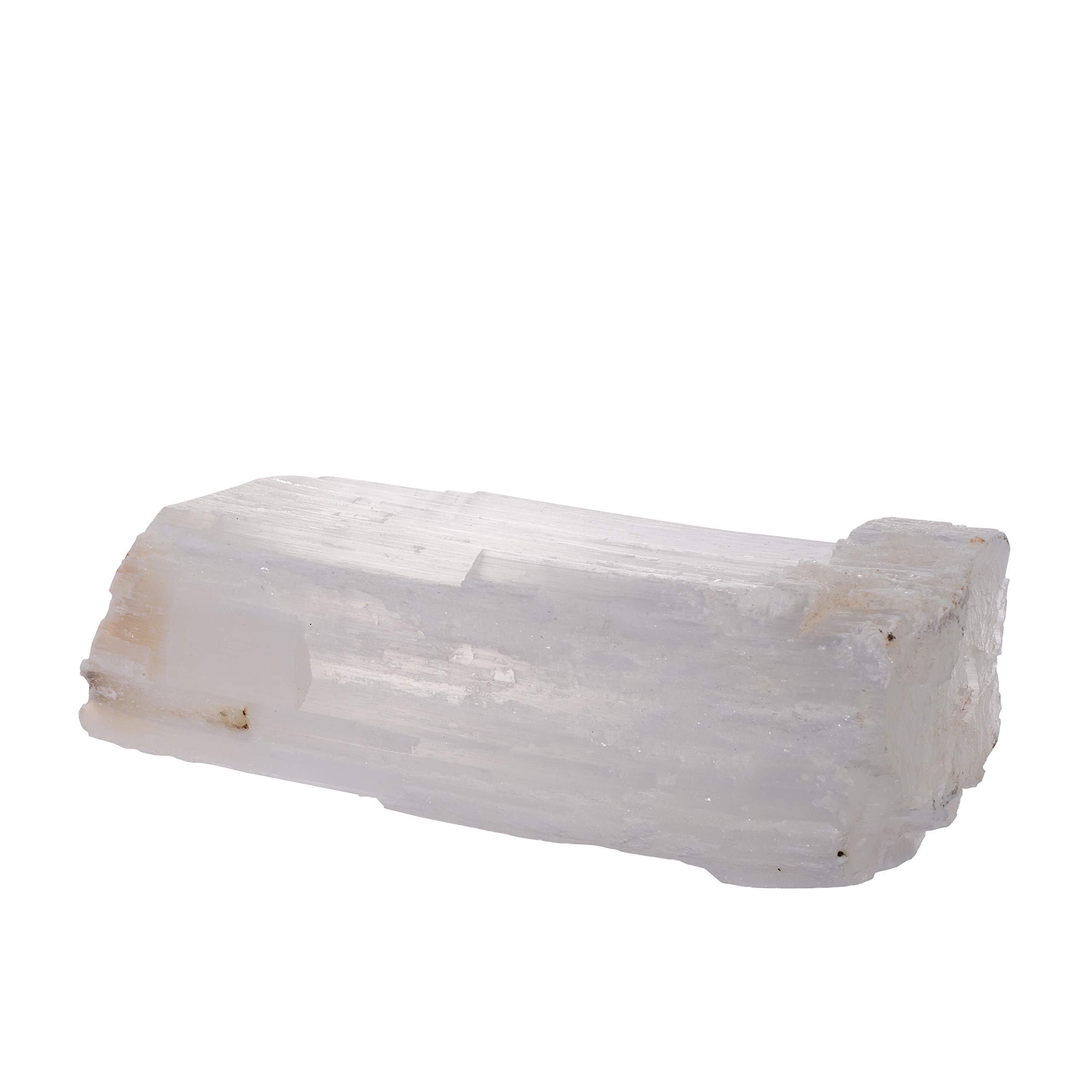 A&B Home Natural Selenite Stone Short Candle Holder - Decorative Crystal Candle Stand for Meditation, Yoga, Spa, Home Decor & Gift Giving