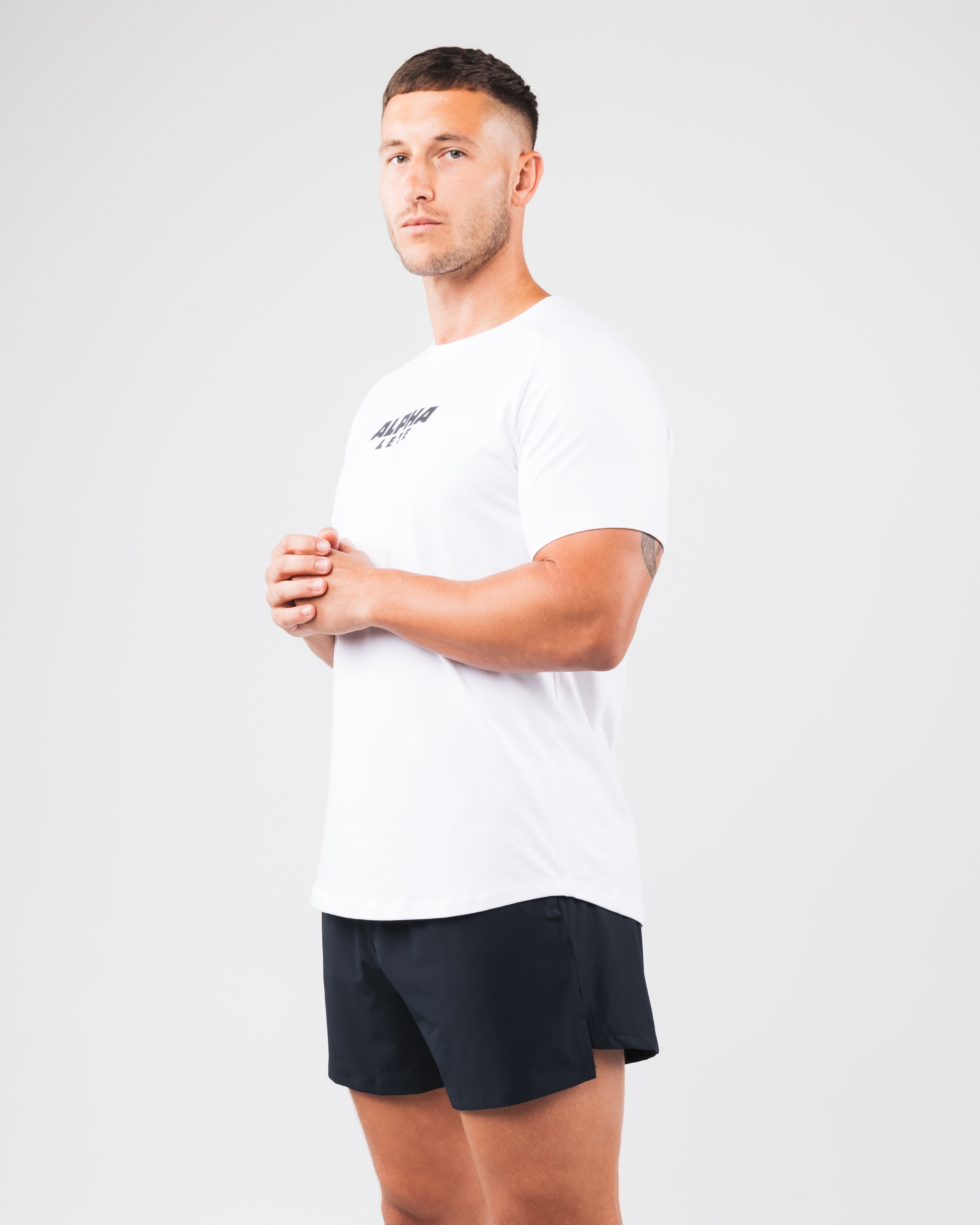 Force Core Tee - Premium White T-Shirt for Men & Women | Comfortable & Stylish for Gym, Workout, and Casual Wear