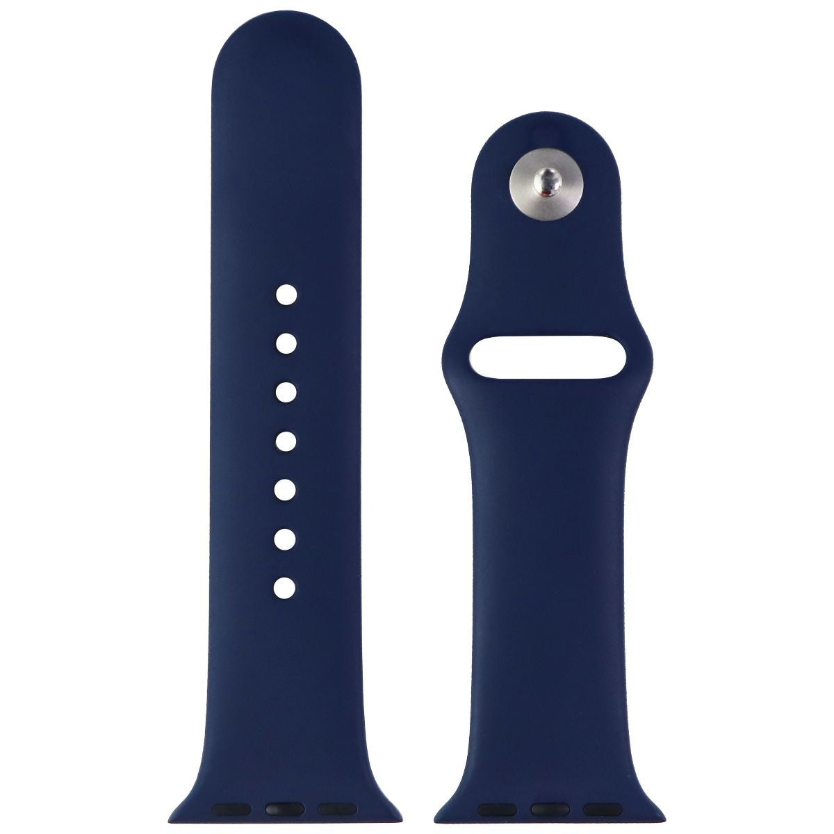 Apple Watch 38mm 40mm 41mm Sport Band - Abyss Blue (S/M) | Soft Silicone Replacement Strap | Perfect for Running, Swimming & Daily Wear