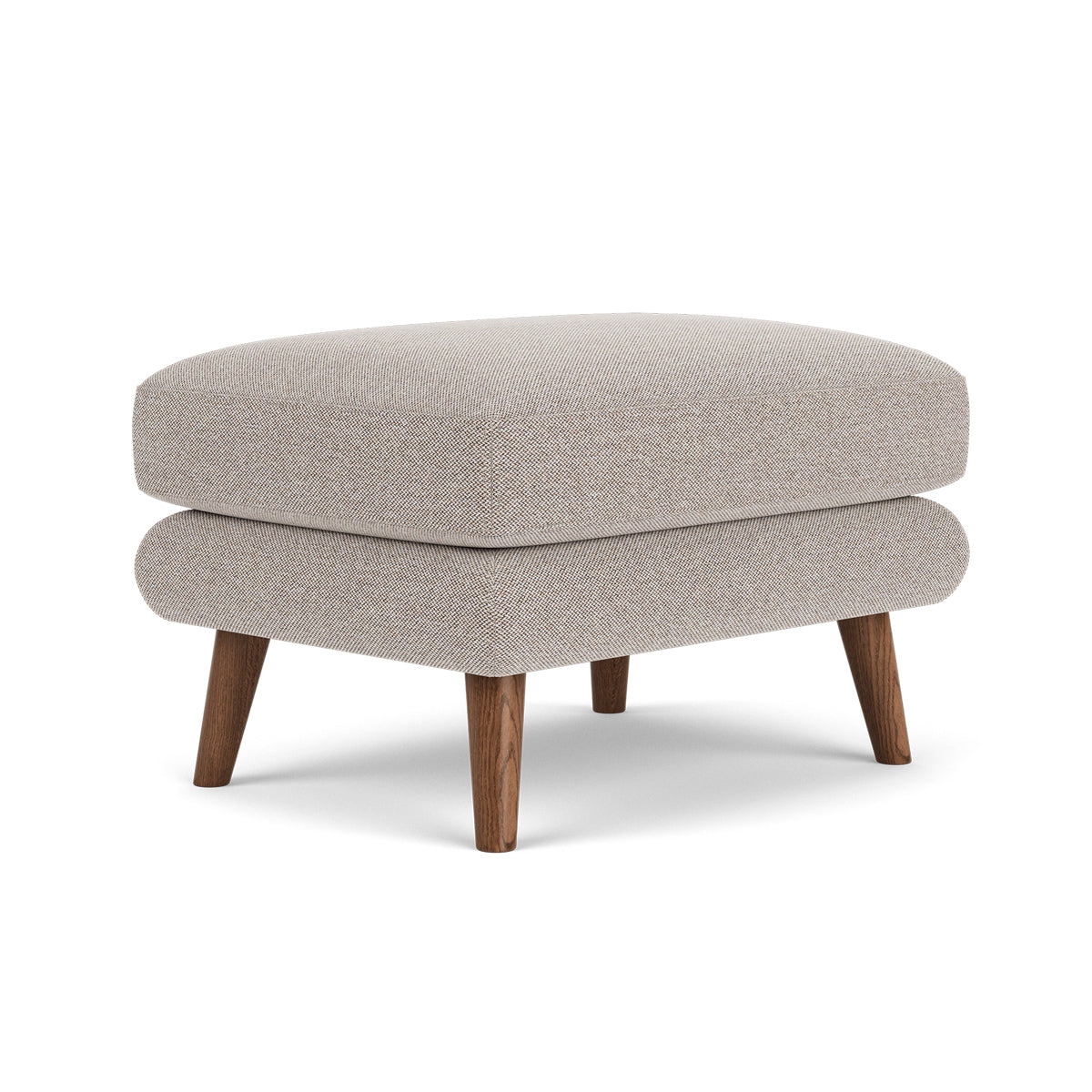 George Fabric Ottoman - Stylish and Comfortable Footrest, Storage Bench for Living Room, Bedroom, or Office - Perfect for Relaxing, Extra Seating & Home Organization