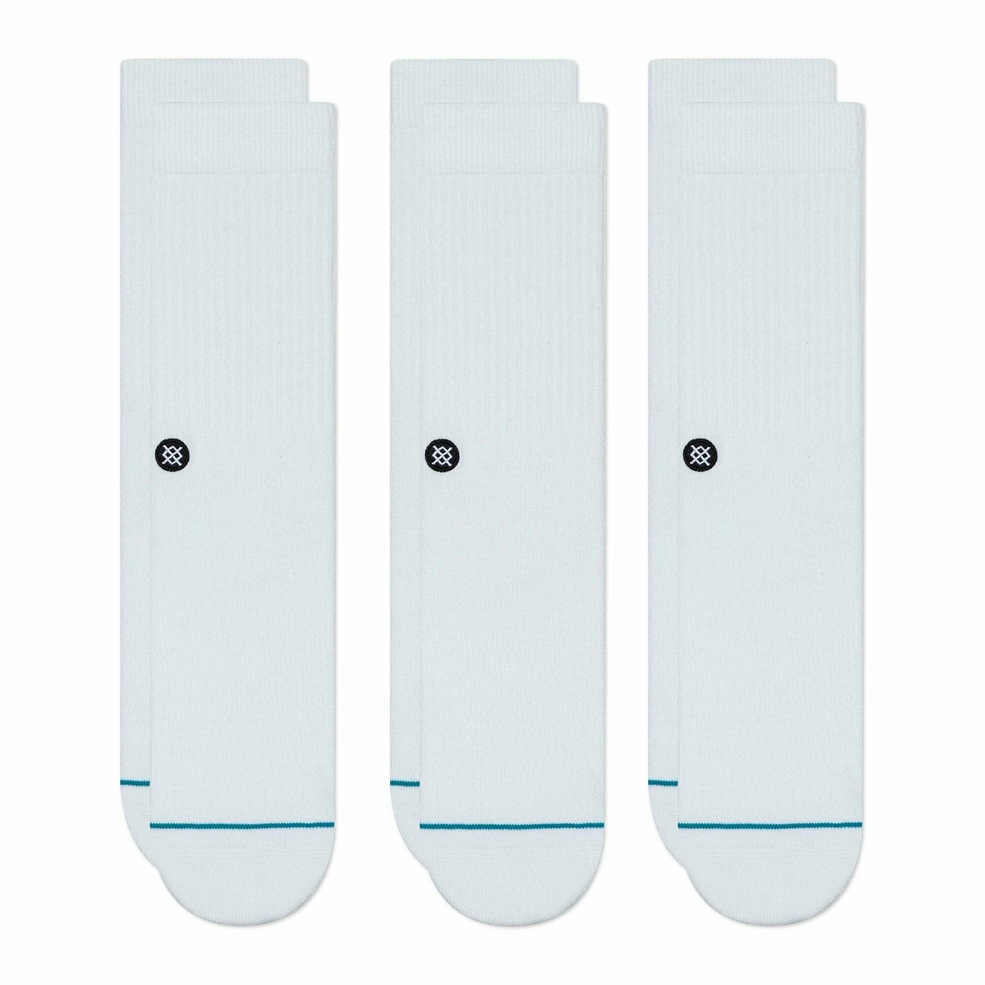 Premium Adult Crew Socks 3-Pack - Soft Cotton White Athletic Socks for Men & Women - Perfect for Running, Gym, Work & Everyday Comfort