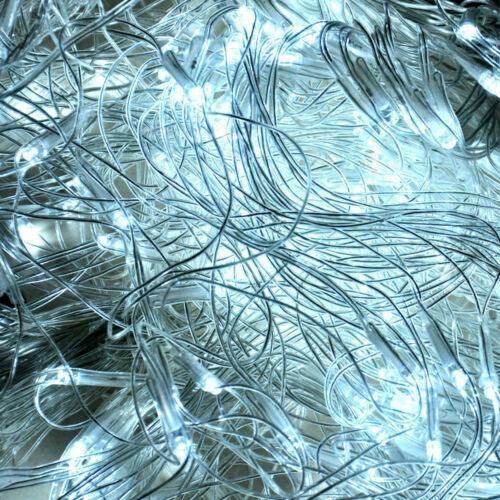 320 LED Fairy Lights Net Mesh Curtain - Cool White Christmas Tree Decorations for Wedding, Party & Holiday Decor - Perfect for Indoor/Outdoor Home, Garden, and Event Lighting
