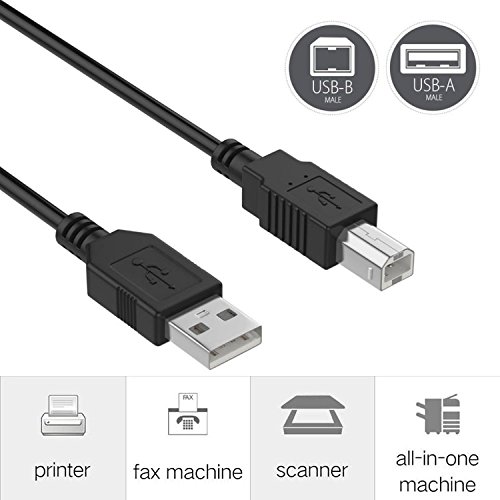 SLLEA 6ft USB 2.0 Cable for FOCUSRITE Scarlett Solo 18i8 6i6 MK2 Audio Interface - High-Speed Data Sync & Charging for Home Studio & Music Production