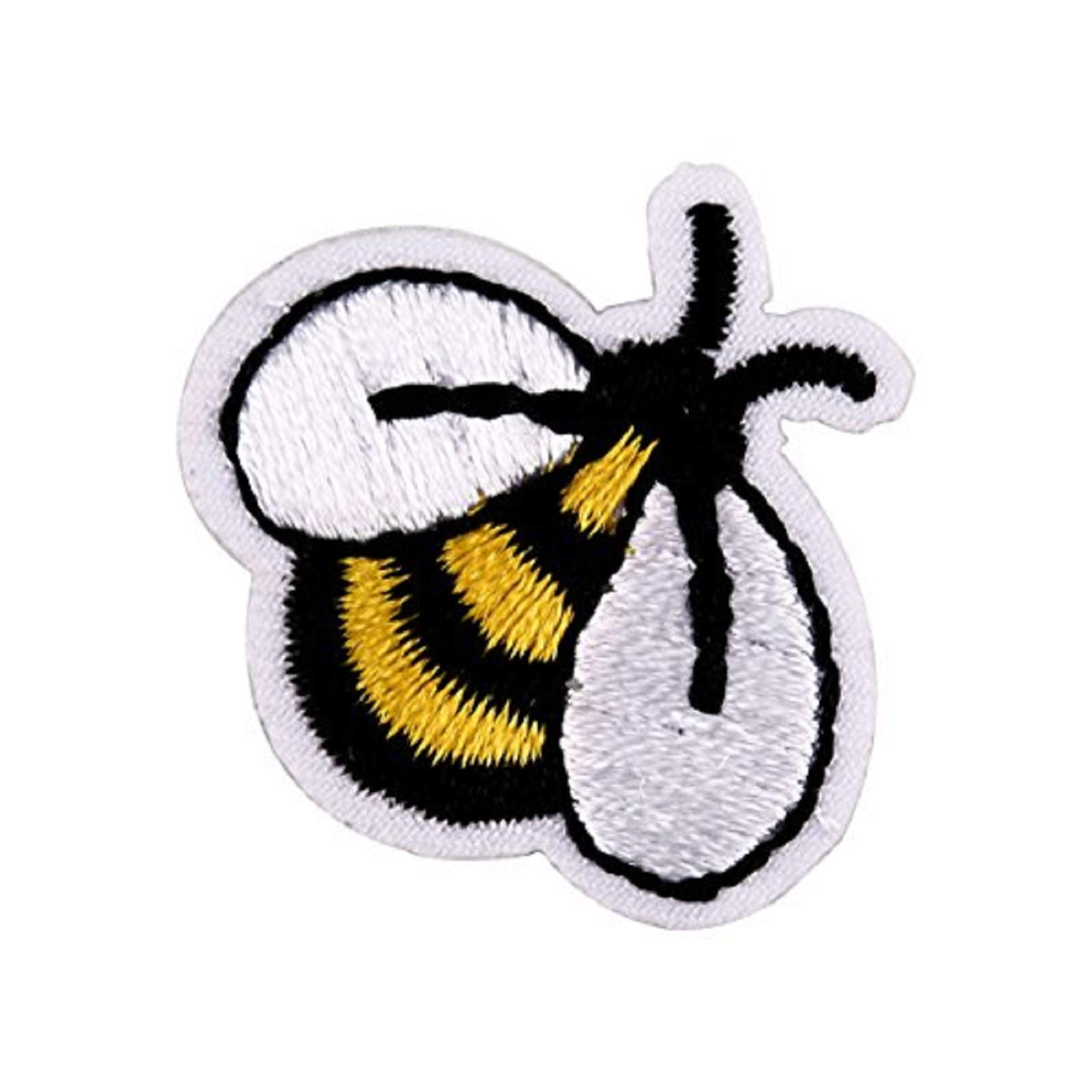 Cute Bee Iron On Patches for Clothing - 1.18x0.78 Inch Embroidery Applique DIY Decorative Patch for Jeans, Jackets & Kids Outfits | Perfect for Boys & Girls Fashion Accessories