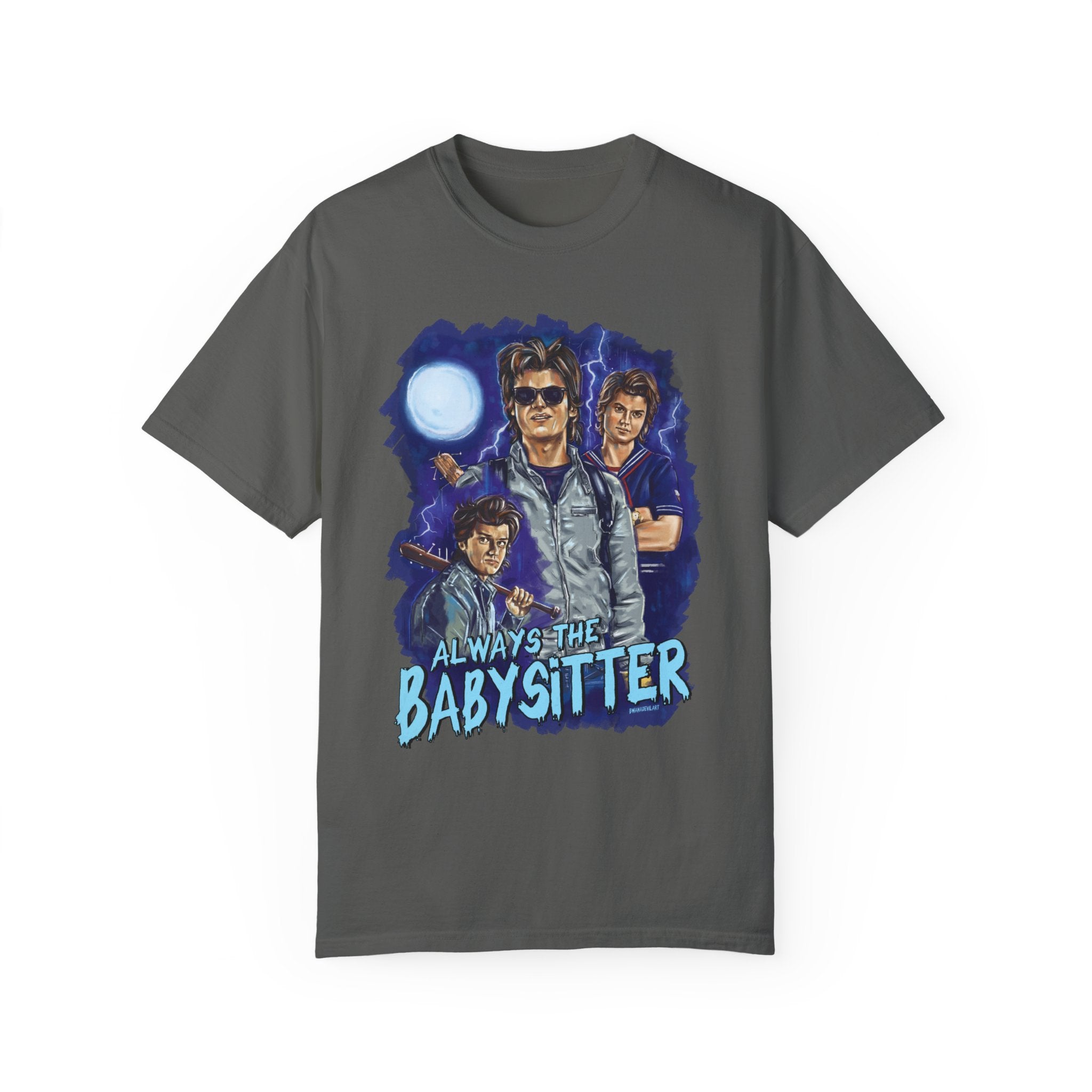 Always The Babysitter T-Shirt - Funny Cute Babysitting Gift Idea for Nannies & Childcare Workers - Perfect for Work, Parties & Everyday Wear