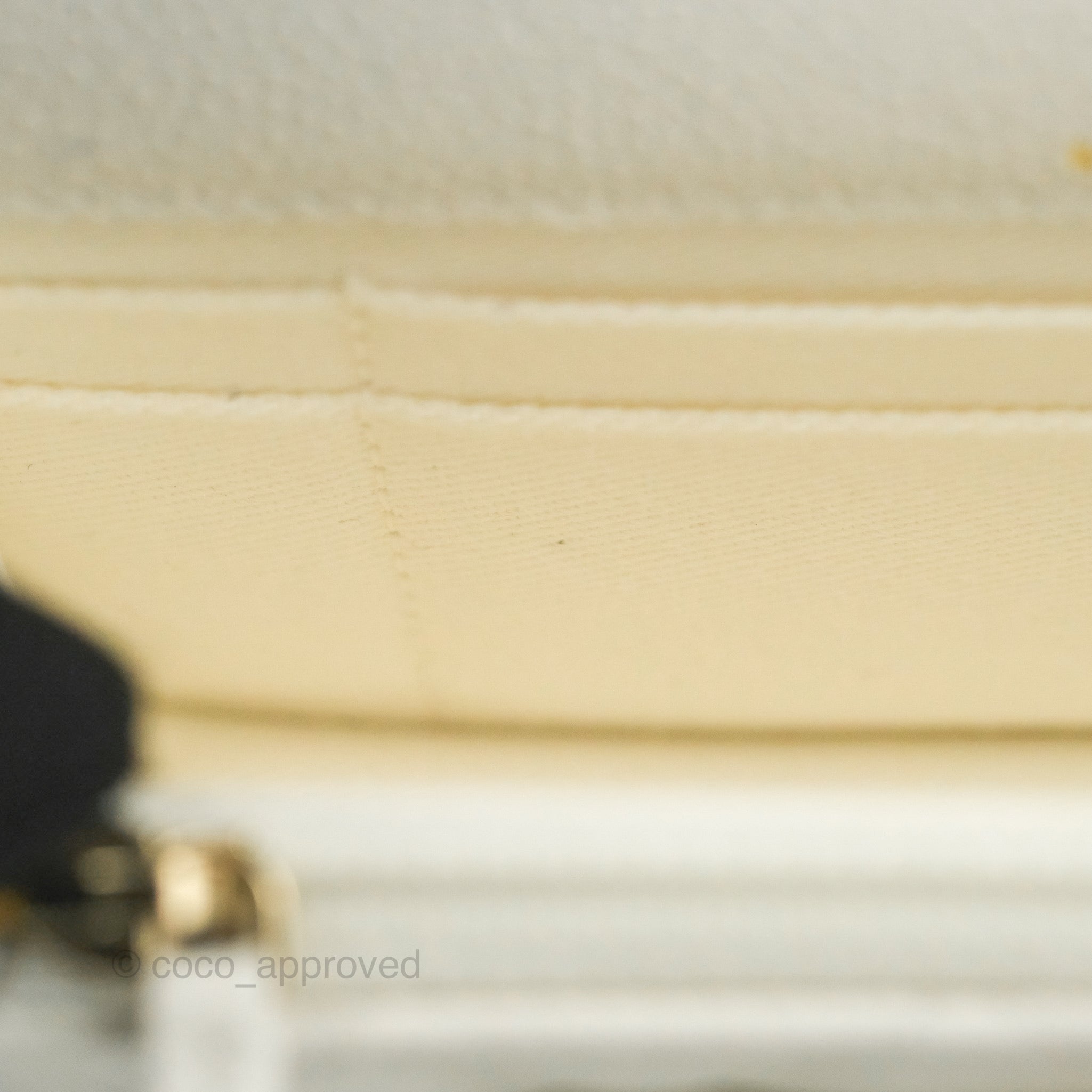 Chanel Business Affinity Clutch with Chain - White Caviar Leather & Gold Hardware - Luxury Evening Bag for Women, Perfect for Parties, Weddings & Special Occasions