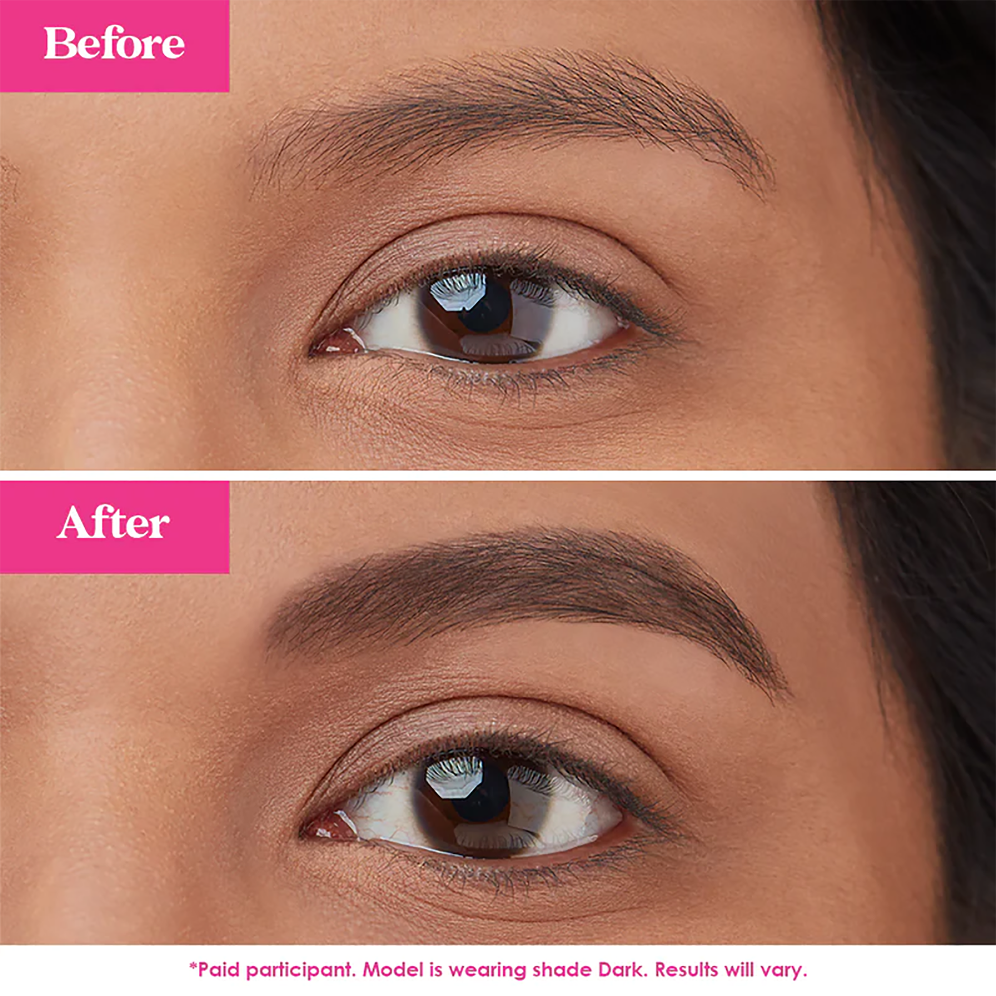 GrandeBROW FILL Volumizing Brow Gel with Fibers & Peptides - Natural Looking Eyebrow Enhancer for Fuller Brows - Perfect for Daily Use & Special Occasions
