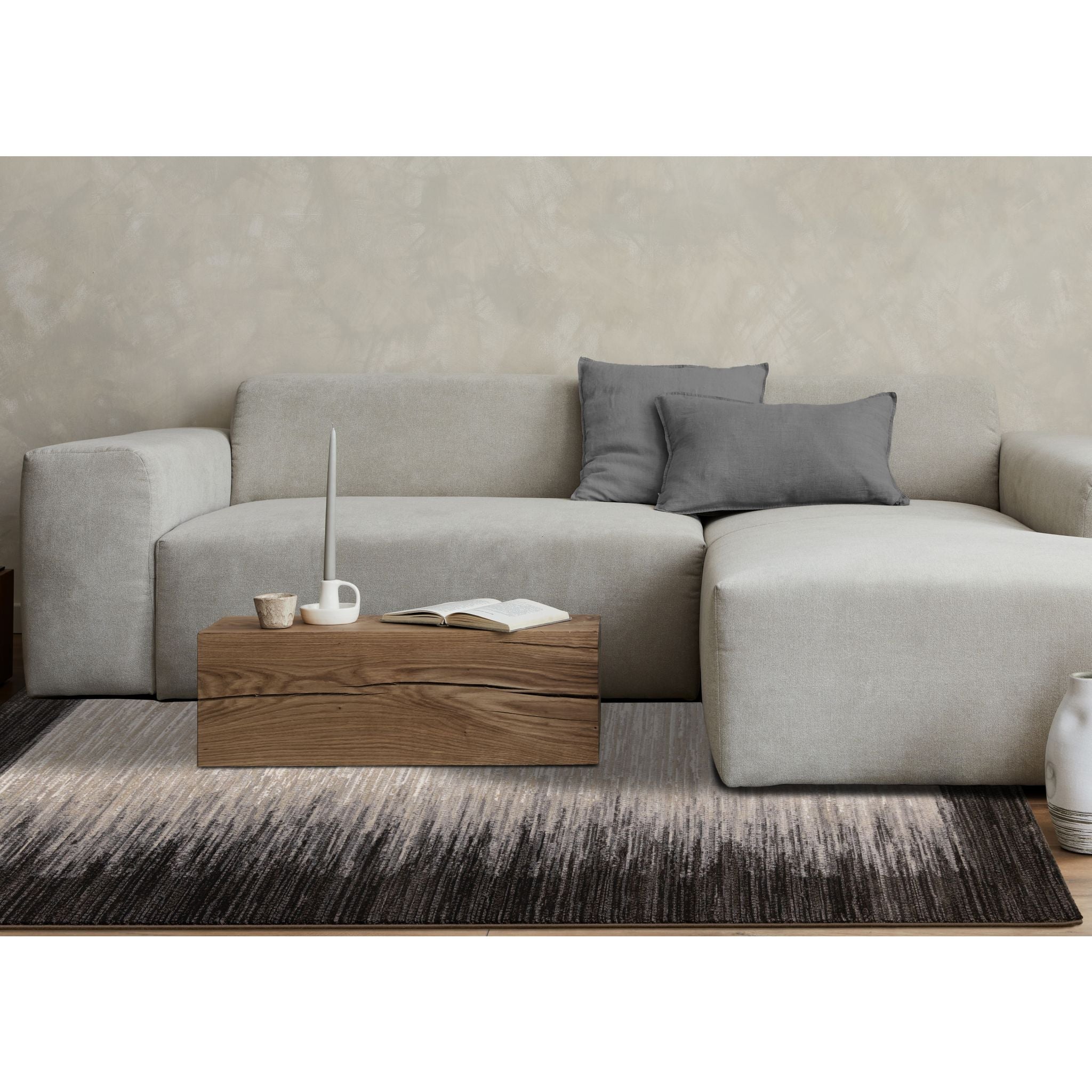 5x8 Aurora Area Rug - Soft Modern Non-Slip Living Room Rug for Bedroom, Home Decor - Perfect for Cozy Spaces & High Traffic Areas