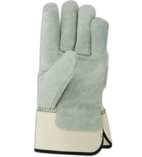 MAGID Clean King Cow Split Leather Work Gloves - 24 Pairs, Men's Size Large (TB23E) | Durable & Comfortable for Construction, Landscaping, and Heavy-Duty Tasks