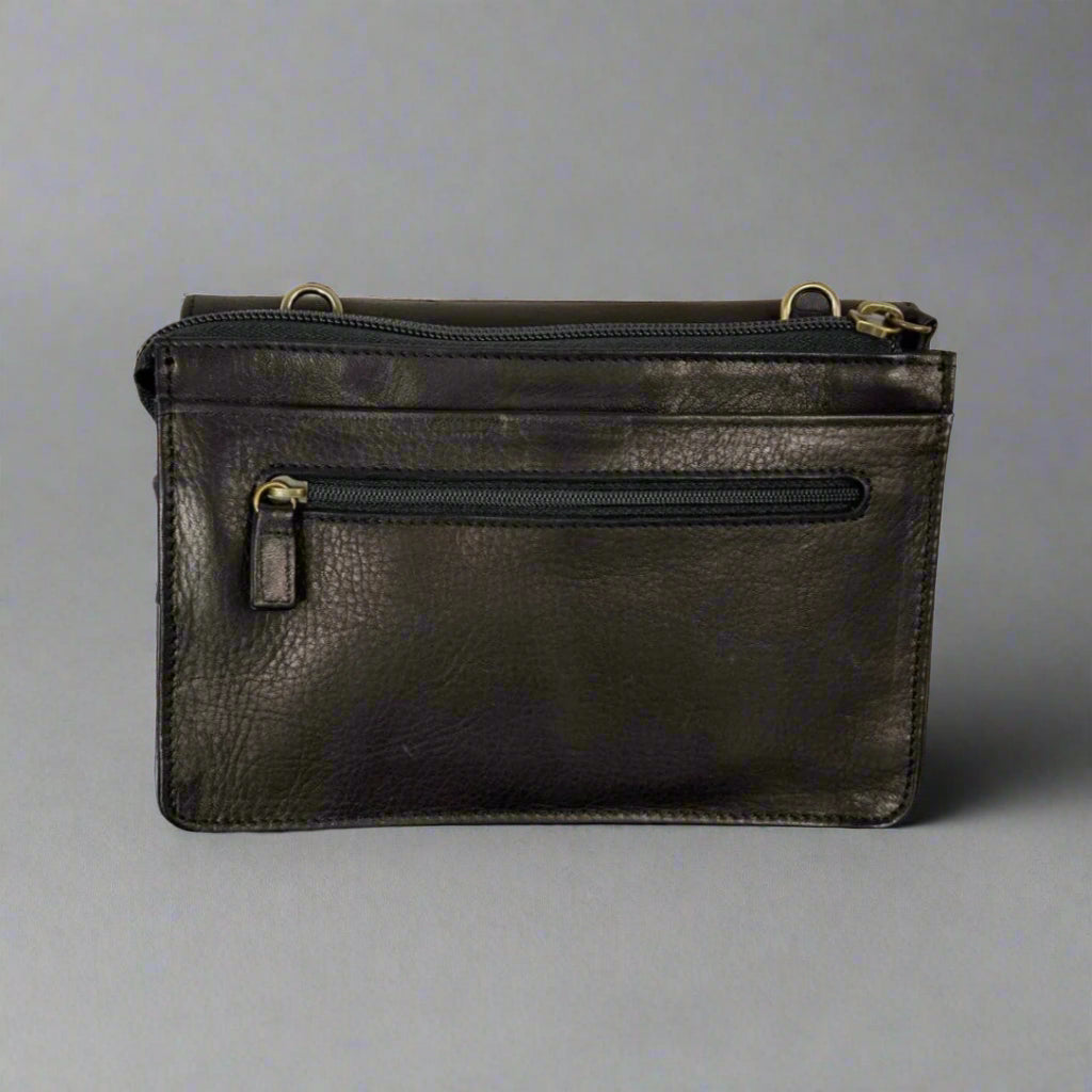 Derek Alexander Deluxe Leather Organizer Clutch Purse for Women - Premium Genuine Leather Wallet with Multiple Card Slots & Zipper Pocket - Perfect for Work, Travel, and Everyday Use