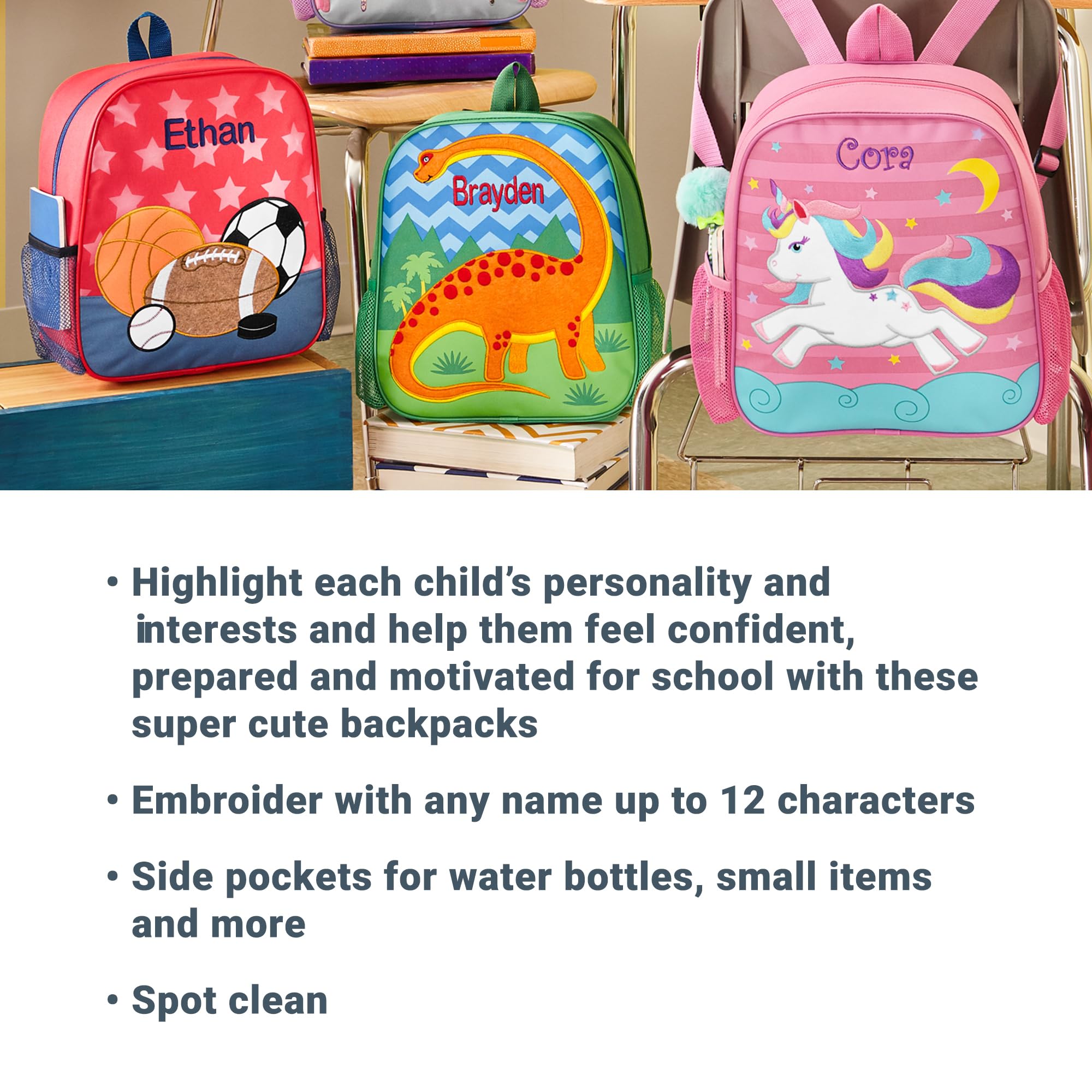 Personalized Mermaid Backpack for Kids - School & Preschool Use