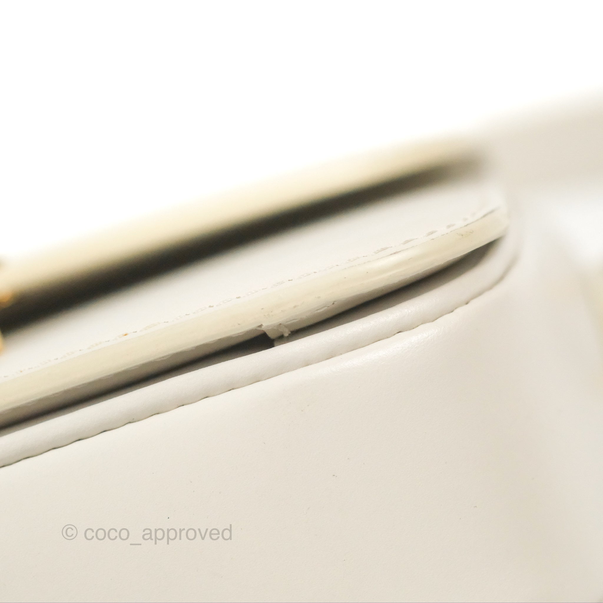 Celine Teen Triomphe Bag in Shiny White Calfskin Leather - Perfect for Everyday Use, Work & Special Occasions