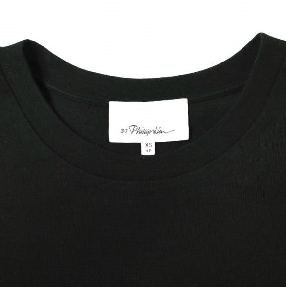 3.1 Phillip Lim XS Long Sleeve Logo Tee in Black - Stylish Casual Wear for Women's Everyday Outfits