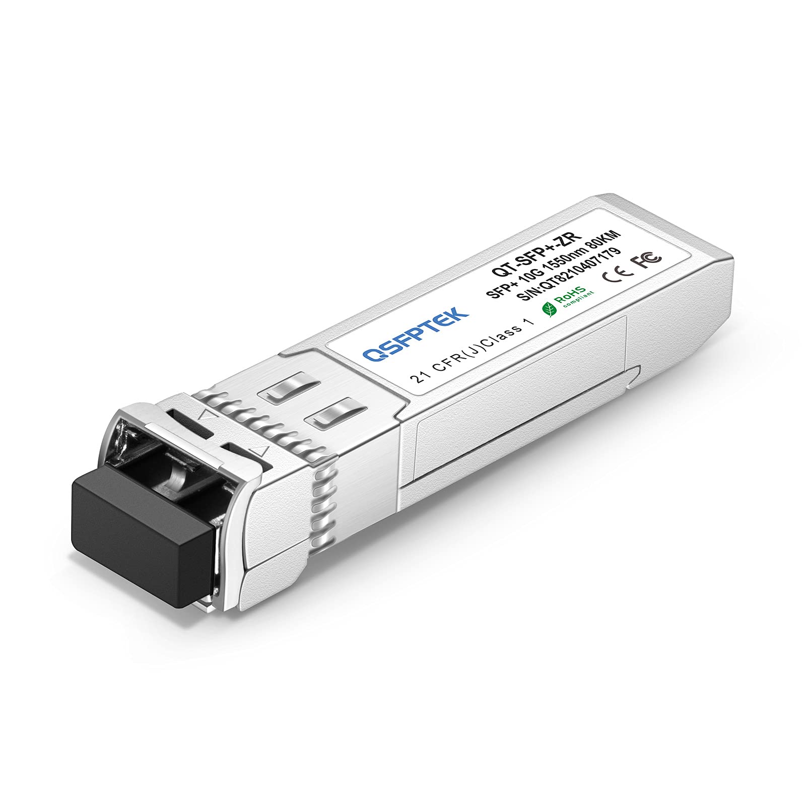 10G SFP+ Module, 10GBASE-ZR LC Single-Mode Fiber SMF 1550nm, 80km - 10Gb Gigabit Ethernet SFP+ Transceiver with DDM - Compatible with Cisco SFP-10G-ZR, Ubiquiti, Netgear, Mikrotik, D-Link, Broadcom - Ideal for High-Speed Data Centers, Enterprise Networks & Telecom Applications