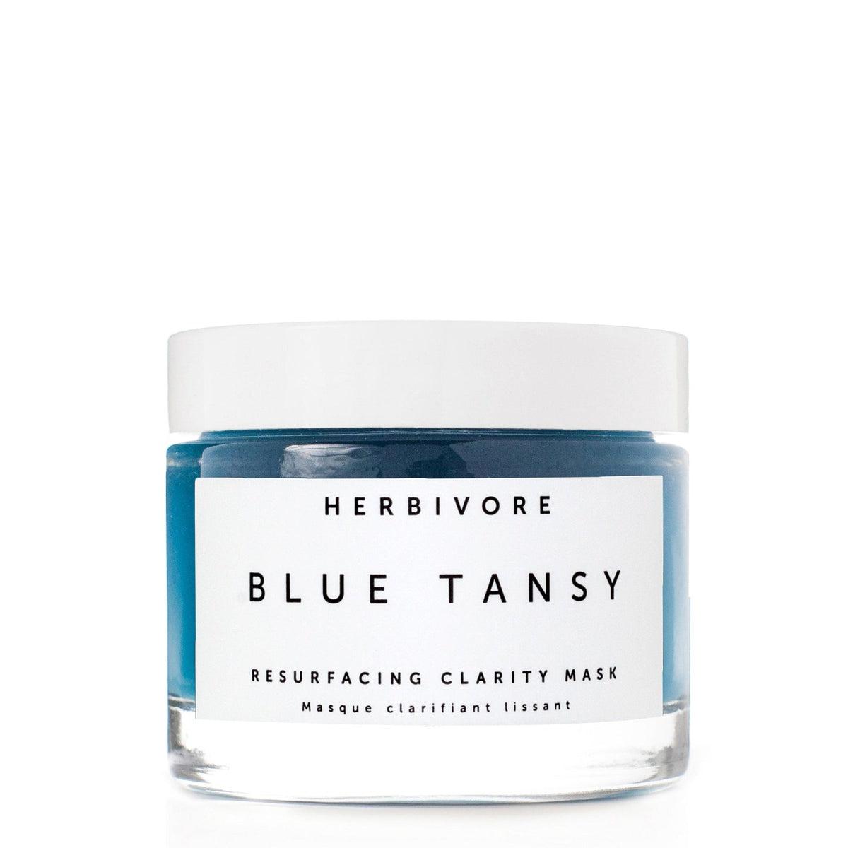 Blue Tansy AHA + BHA Resurfacing Clarity Mask for Acne-Prone Skin – Exfoliating & Brightening Face Mask for Glowing Complexion | Perfect for Nighttime Skincare Routine & Post-Workout Refresh