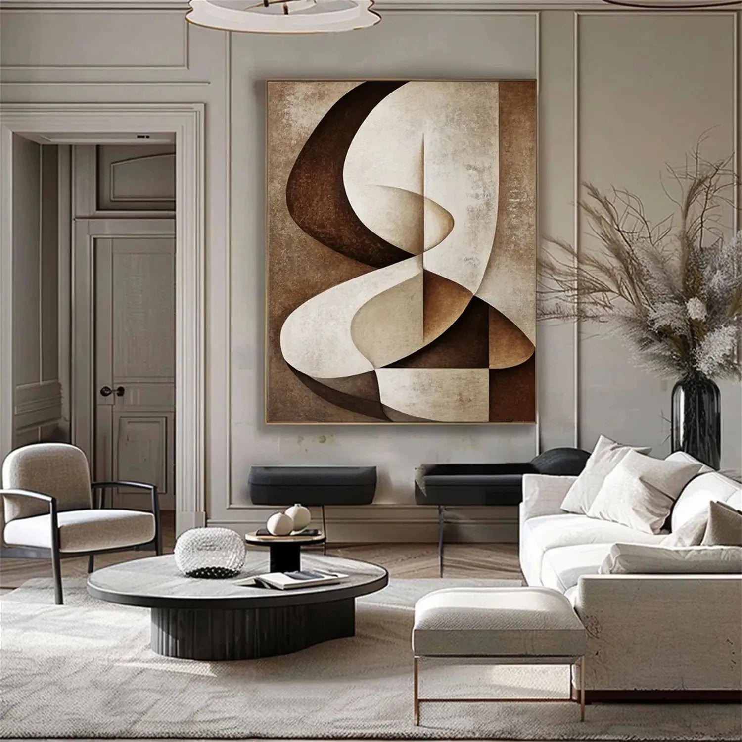 Abstract Tranquility Art Painting #WS198 - Modern Wall Decor for Living Room, Bedroom & Office - Calming Abstract Artwork for Home & Workspace