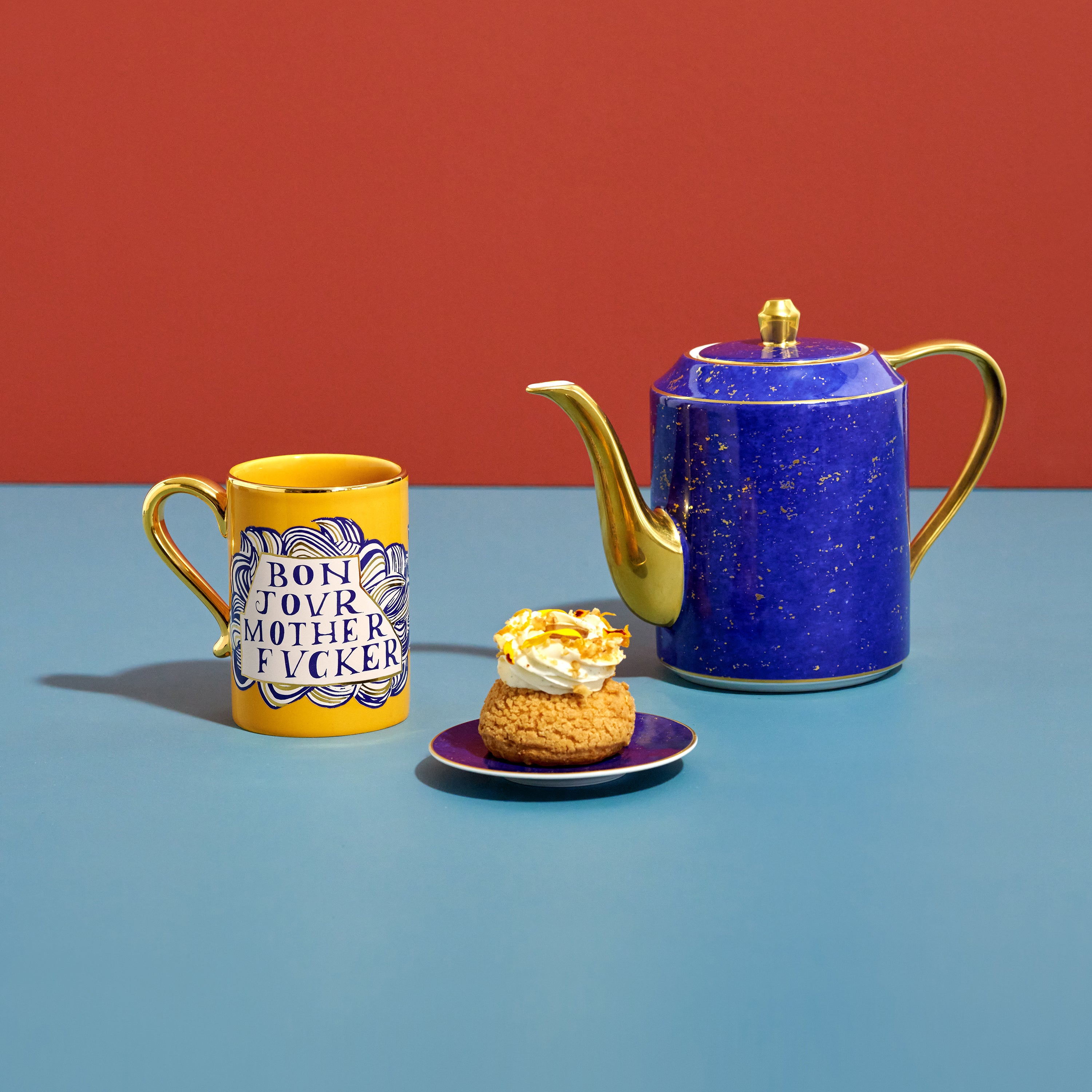 Ruan Hoffmann Mother Fucker Mug - Unique Ceramic Coffee Cup for Home & Office Use - Perfect Gift for Art Lovers and Humor Enthusiasts