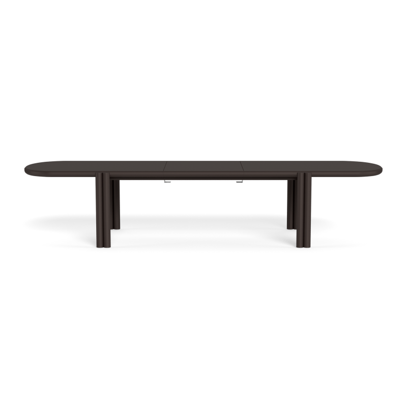 Modern Cove Aluminum Extension Dining Table - Expandable for 6 to 10 People - Perfect for Small Spaces, Entertaining & Family Gatherings