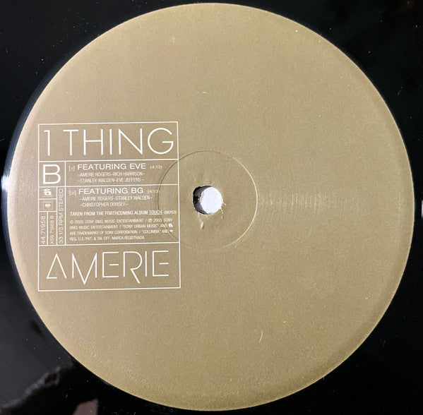 Amerie - 1 Thing (12-Inch Vinyl Single) | R&B Soul Music for Dance Parties & Romantic Evenings