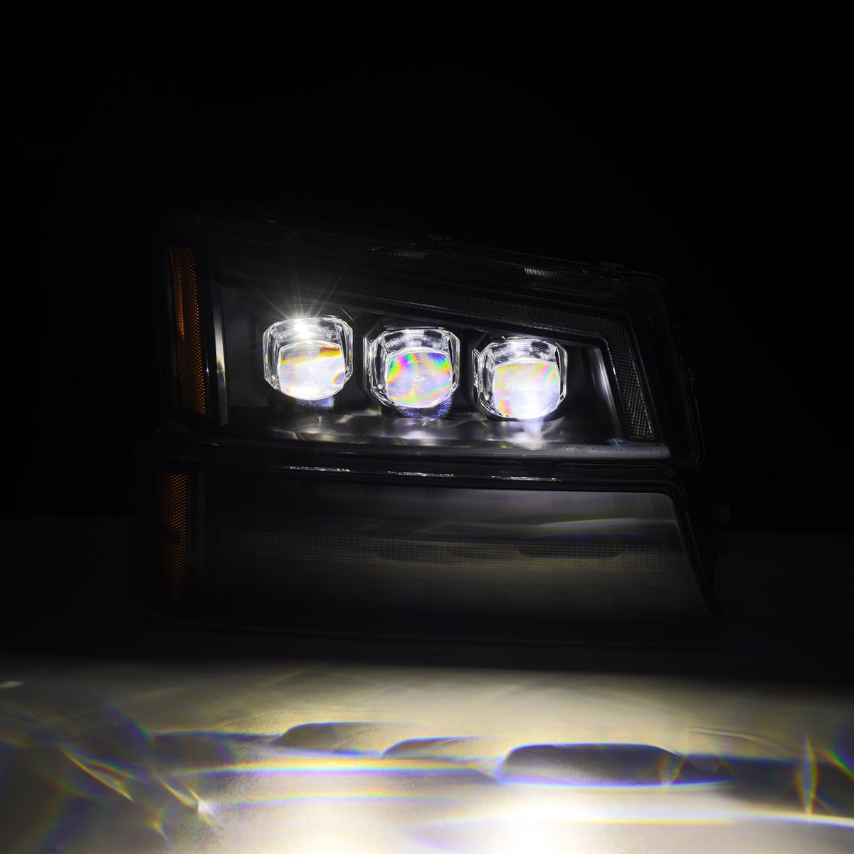 03-06 Chevrolet Silverado & 02-06 Avalanche (No Body Cladding) NOVA Series Black LED Projector Headlights - High Performance Lighting for Night Driving & Off-Road Adventures