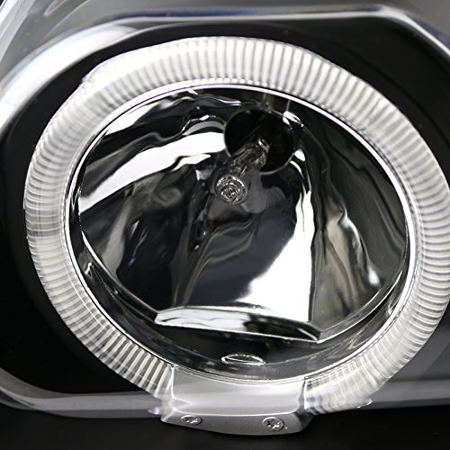 Spec-D Tuning 2LHP-MST99JM-TM LED Halo Black Projector Headlights for Ford Mustang - Upgrade Your Ride with Modern Style & Enhanced Visibility (Perfect for Night Driving & Car Customization)