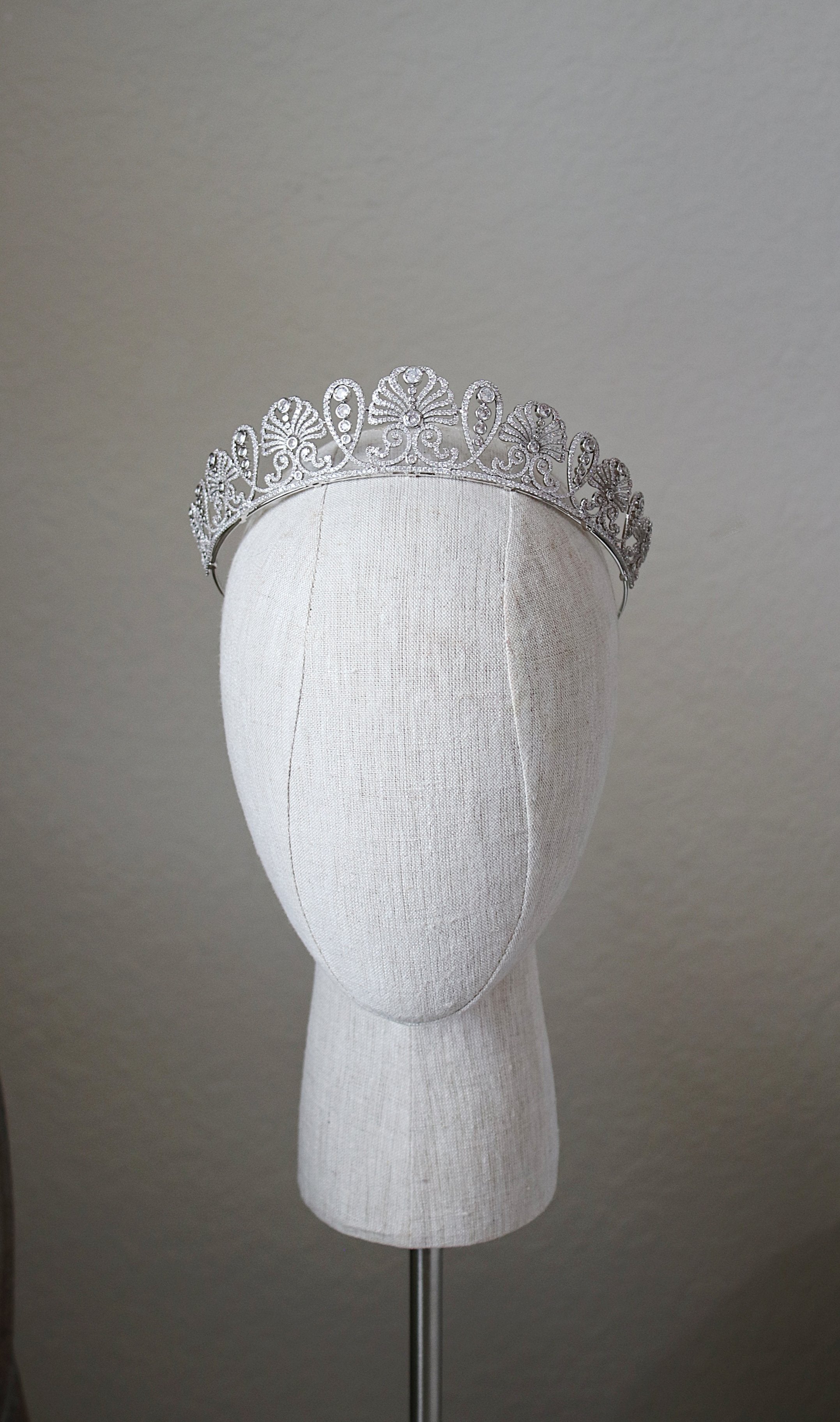LILIBET Simulated Diamond Royal Bridal Crown Tiara - Elegant Wedding Headpiece for Brides, Princess Costume Accessory & Photo Prop | Perfect for Weddings, Prom, Pageants, and Special Occasions