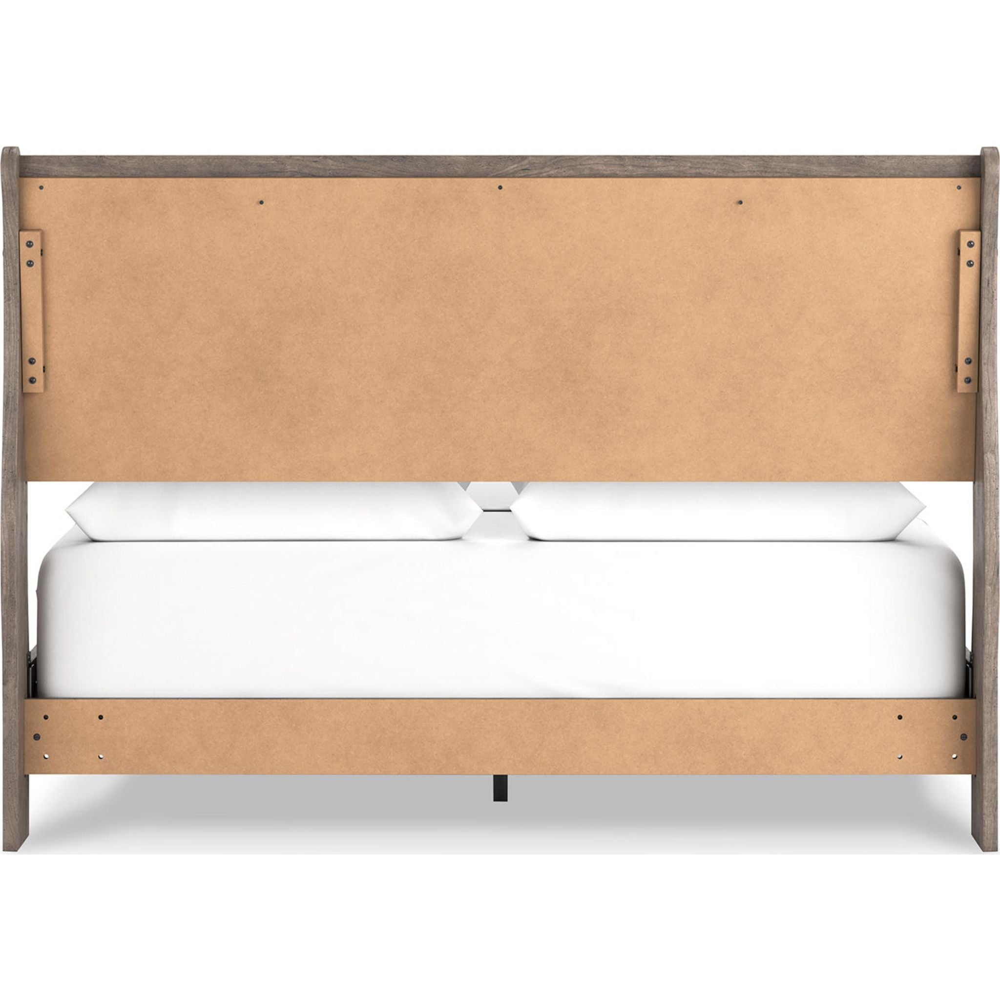 Bayzor 5-Piece King Size Bedroom Set in Gray - Modern Bed Frame, Nightstands & Dresser for Master Bedroom Decor