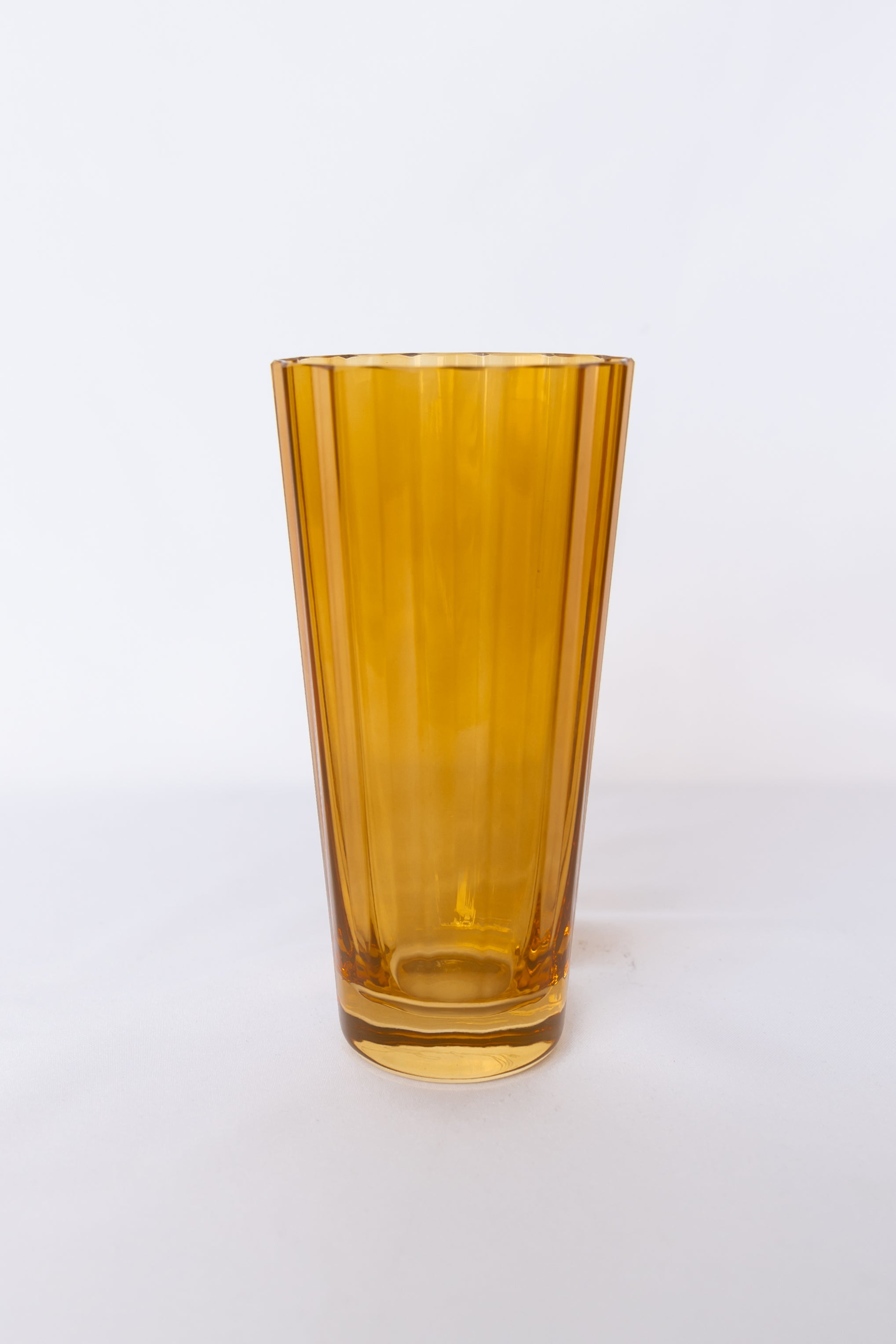 Estelle Colored Sunday Highball Glasses - Set of 2 Butterscotch - Perfect for Cocktails, Iced Coffee & Entertaining
