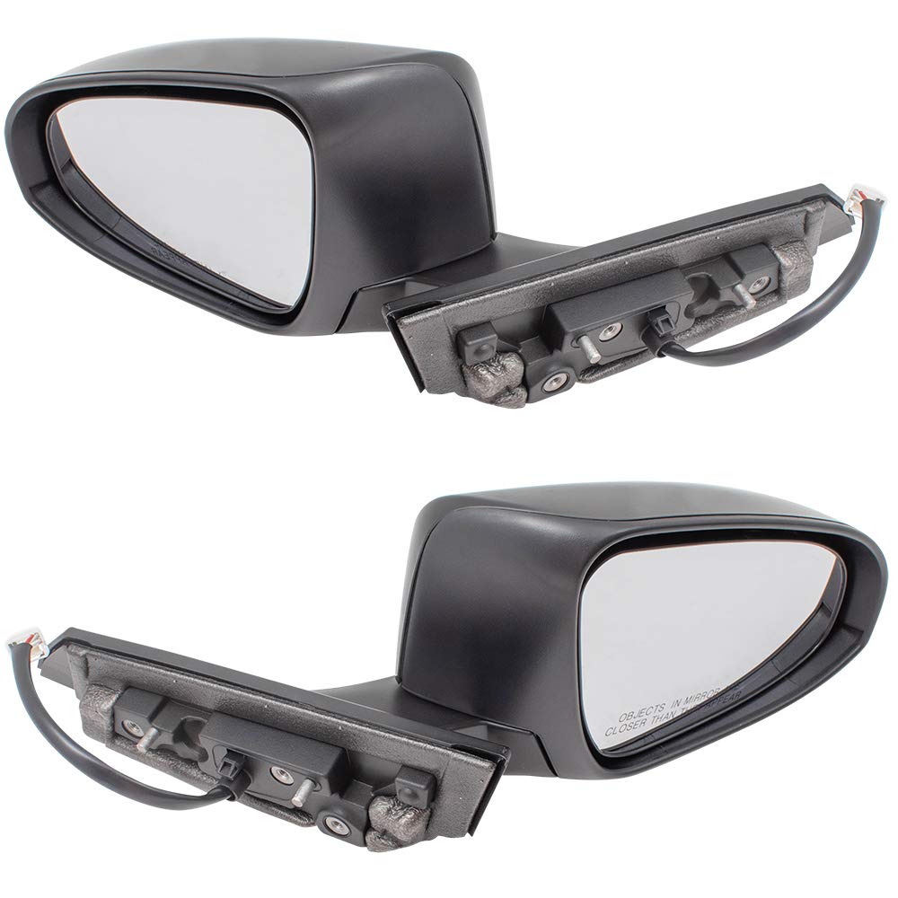 Brock Replacement Power Side View Mirrors - Heated with Turn Signal & Manual Folding - Compatible with 2018-2019 Toyota C-HR (87945-0F911, 87915-0F911) - Perfect for Winter Driving & Enhanced Safety