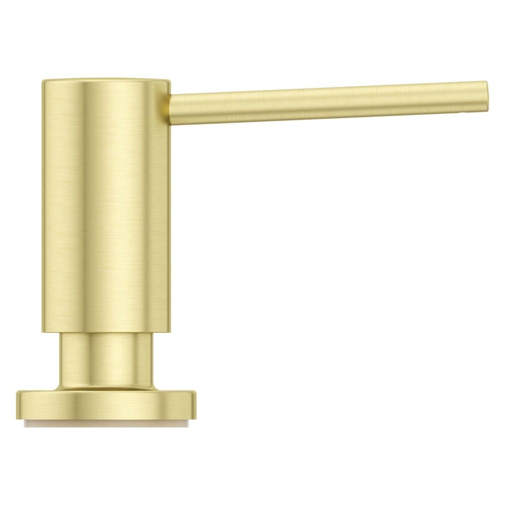 Pfister Brushed Gold Modern Kitchen Soap Dispenser - Touchless Automatic Liquid Soap Dispenser for Bathroom & Kitchen, Sleek Design with 17oz Capacity, Perfect for Modern Homes & Commercial Spaces