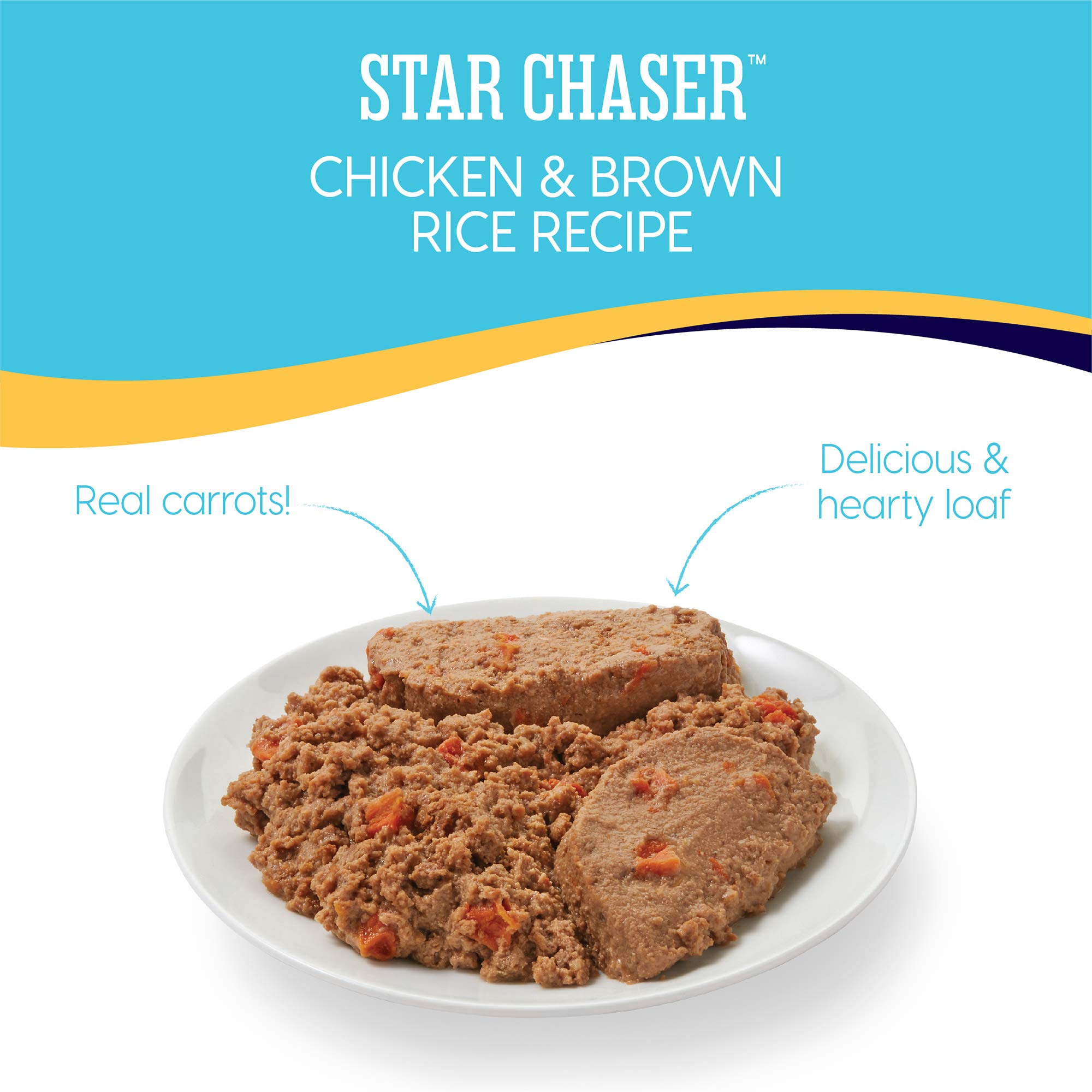 Premium Solid Gold Canned Dog Food for Adult & Senior Dogs - High Protein Real Chicken Recipe with Whole Grains - Star Chaser High-Calorie Wet Dog Food for Healthy Digestion & Immune System Support - Ideal for Picky Eaters, Weight Management & Daily Nutrition Boost