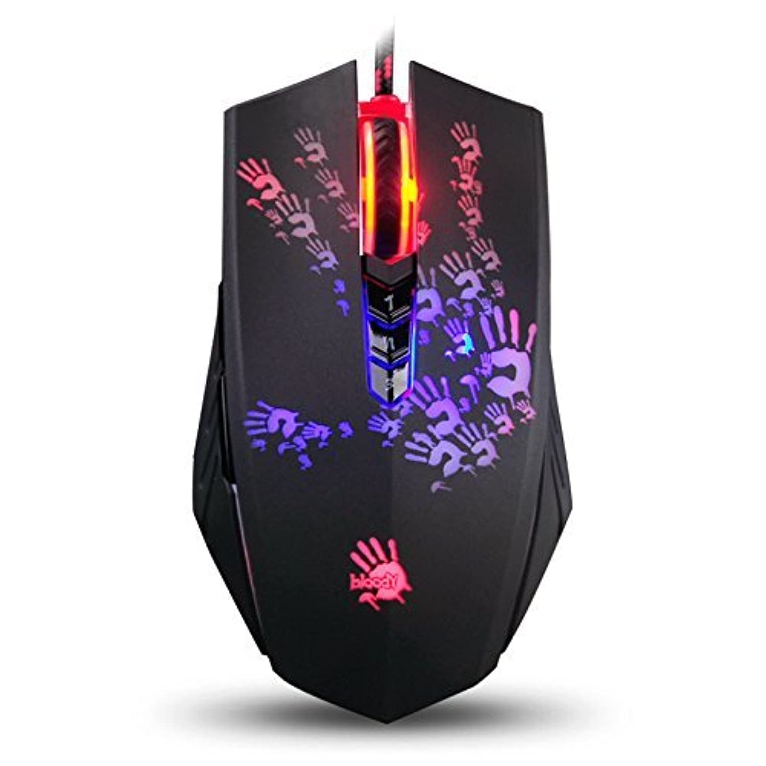 Bloody A60L Optical Gaming Mouse with Light Strike (LK) Switch - Fully Programmable RGB, Advanced Macros & Ergonomic Design for PC, PS5, Xbox Gaming & Esports
