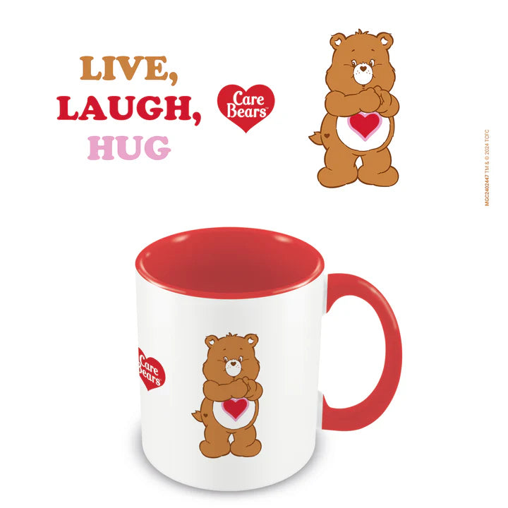 Care Bears Tenderheart Bear Colorful Inner Mug - Perfect for Kids' Birthday Gifts & Hot Chocolate Mornings