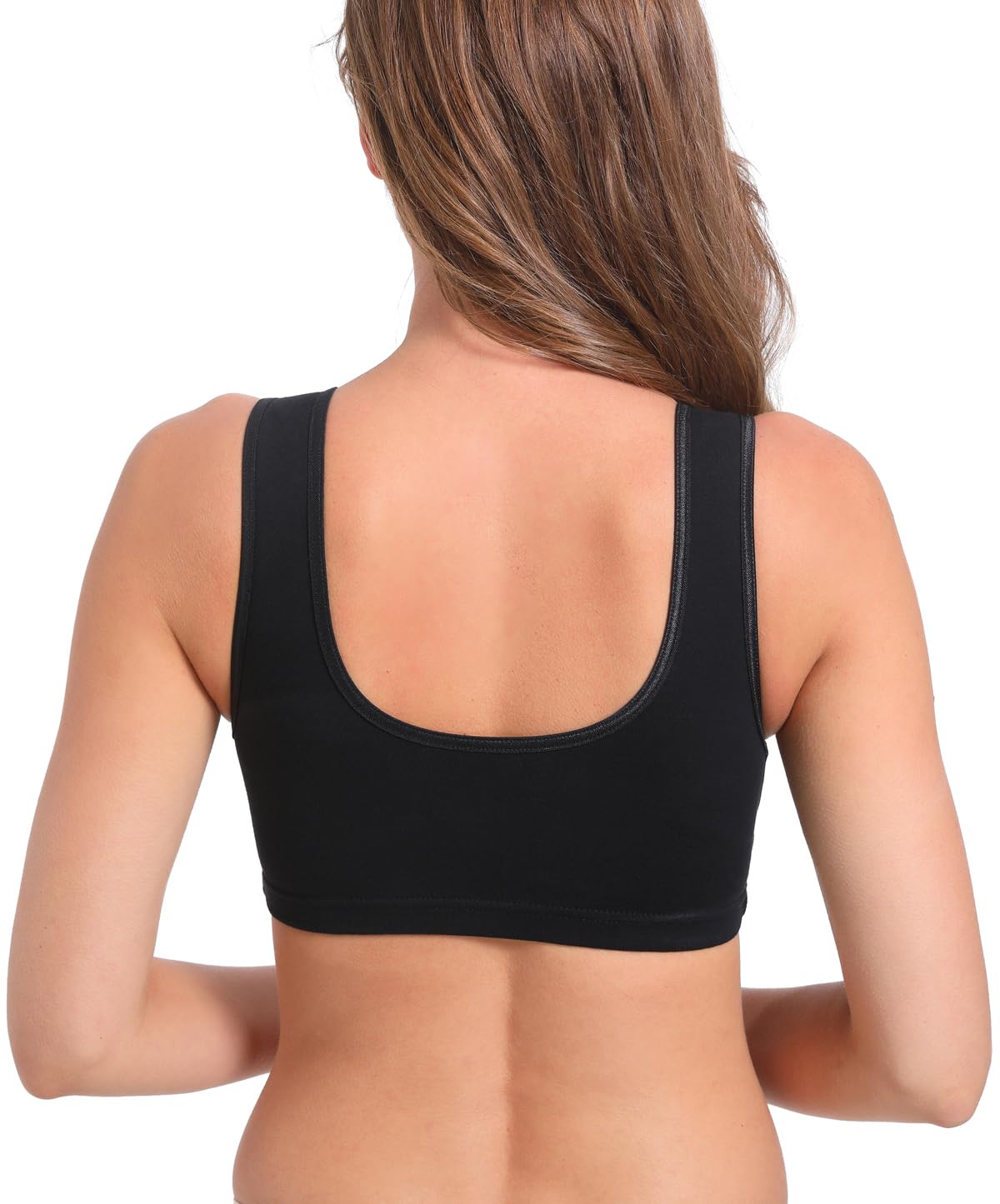SUIEK 4 Pack Maternity Nursing Sleep Bra - Soft Cotton Breastfeeding Bralette for Comfortable Night Wear & Daytime Nursing Support