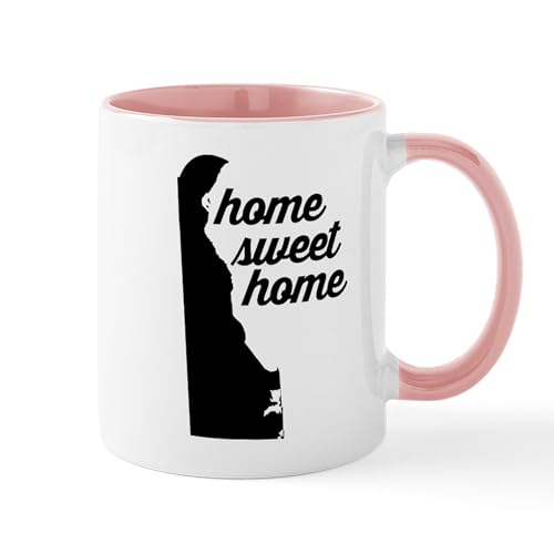 White/Pink Inside - Delaware Home Sweet Home