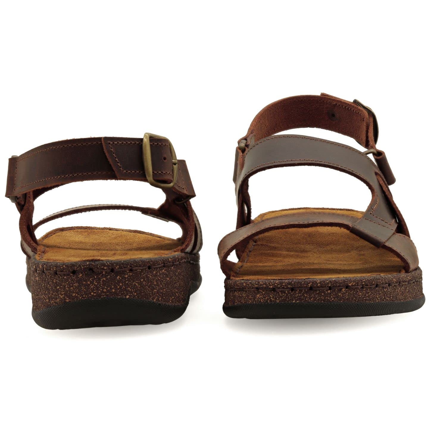 **Handmade Ancient Greek Style Leather Sandals for Men – Adjustable Buckle Open Toe Sandals – Premium Summer Shoes for Beach, Travel & Casual Wear**