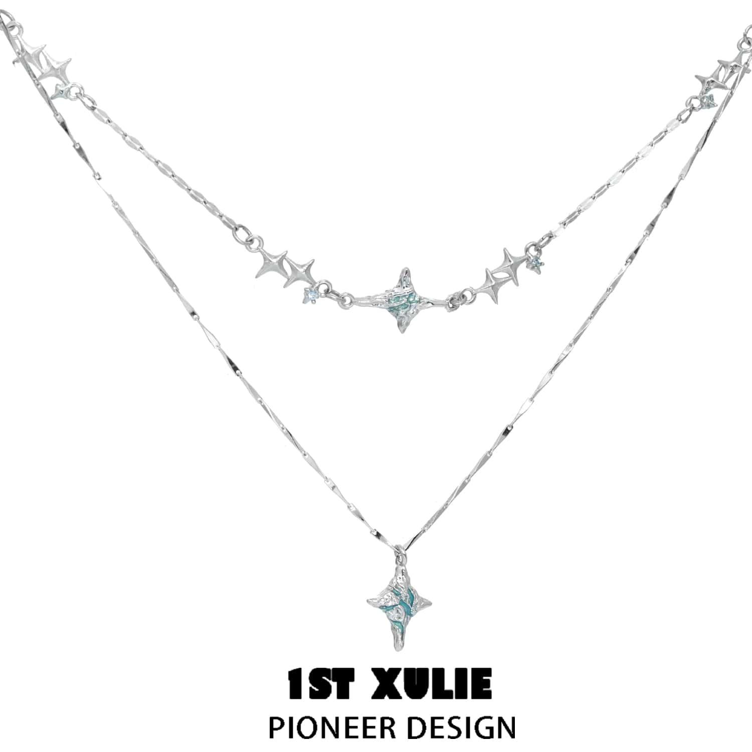 Starry Night Sterling Silver S925 Pendant Necklace for Women - Elegant Celestial Jewelry Gift for Birthday, Anniversary & Valentine's Day | Perfect for Evening Parties, Date Nights & Special Occasions