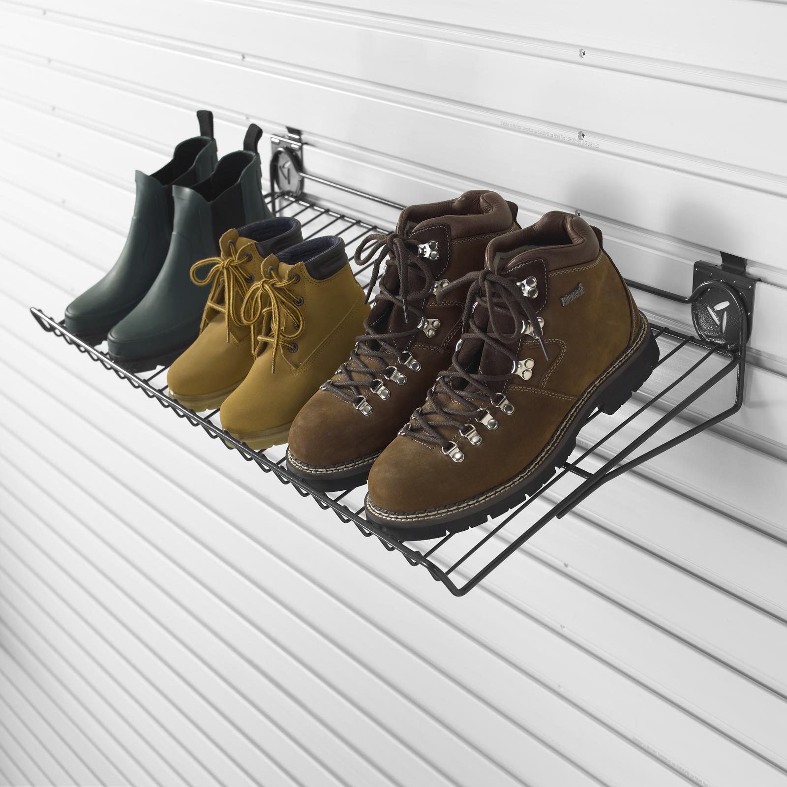 Gladiator GAWM30SRRH 30-Inch Shoe Rack - Heavy Duty Steel Organizer for Entryway, Closet & Mudroom - Holds 30 Pairs of Shoes - Space Saving Storage Solution for Home & Office